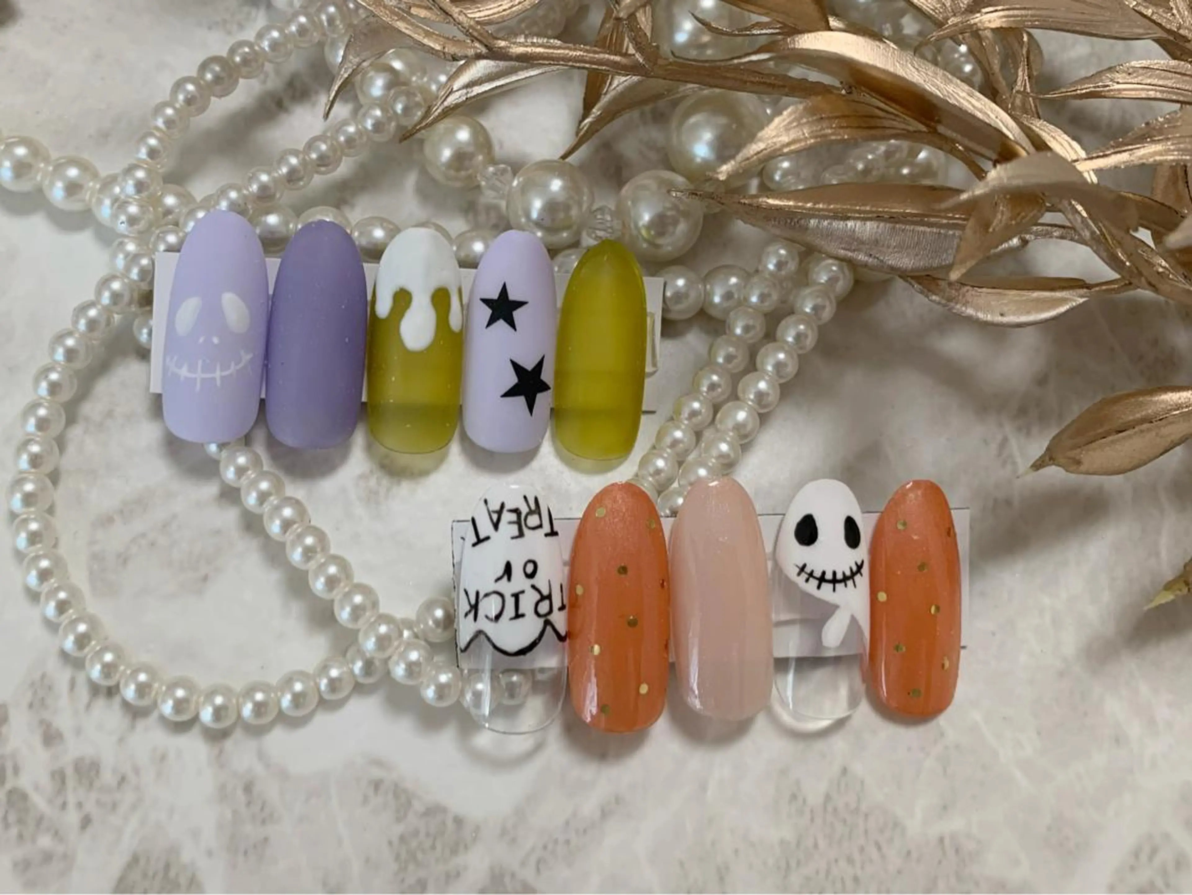 ネイル ジェルネイル ハロウィン ハンドネイル Viva Joieのネイルデザイン