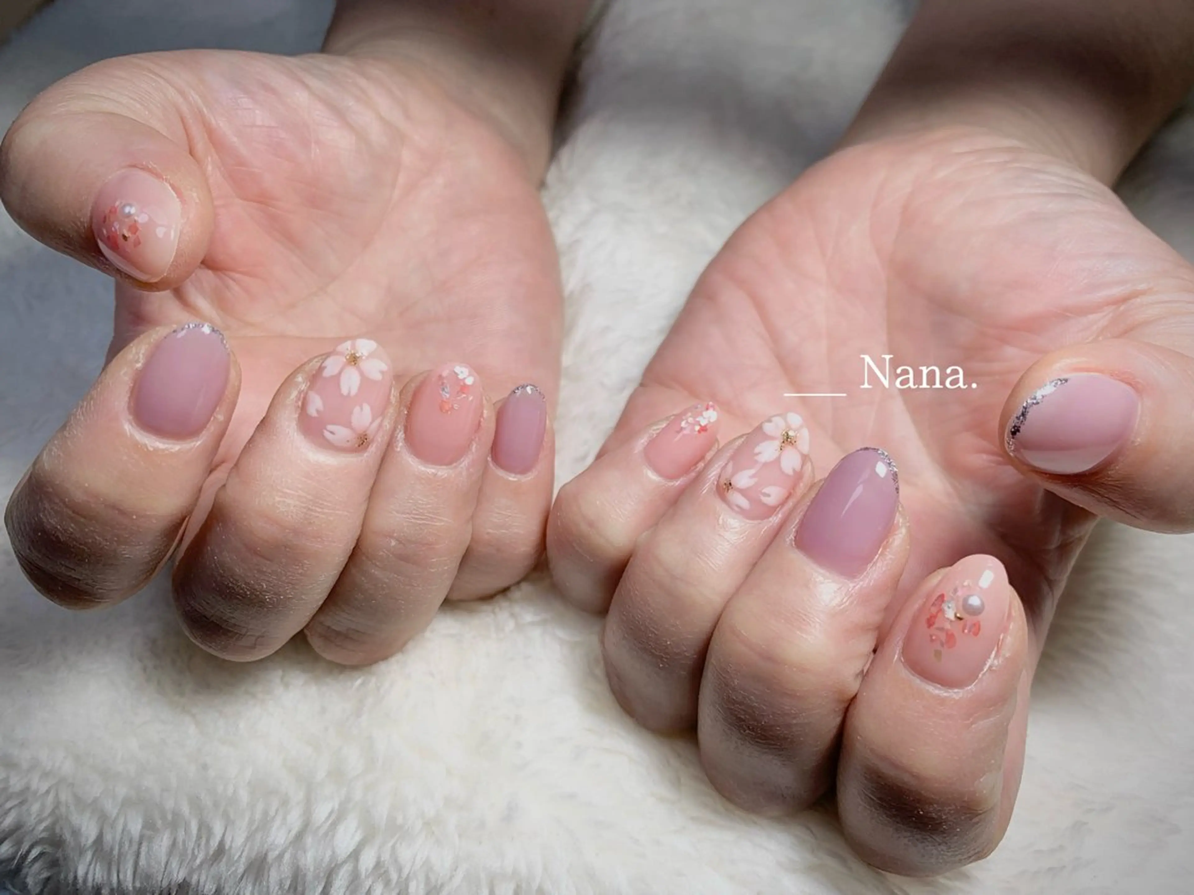 ネイル 桜ネイル salon Nana所属・Iwata Mikiのネイルデザイン