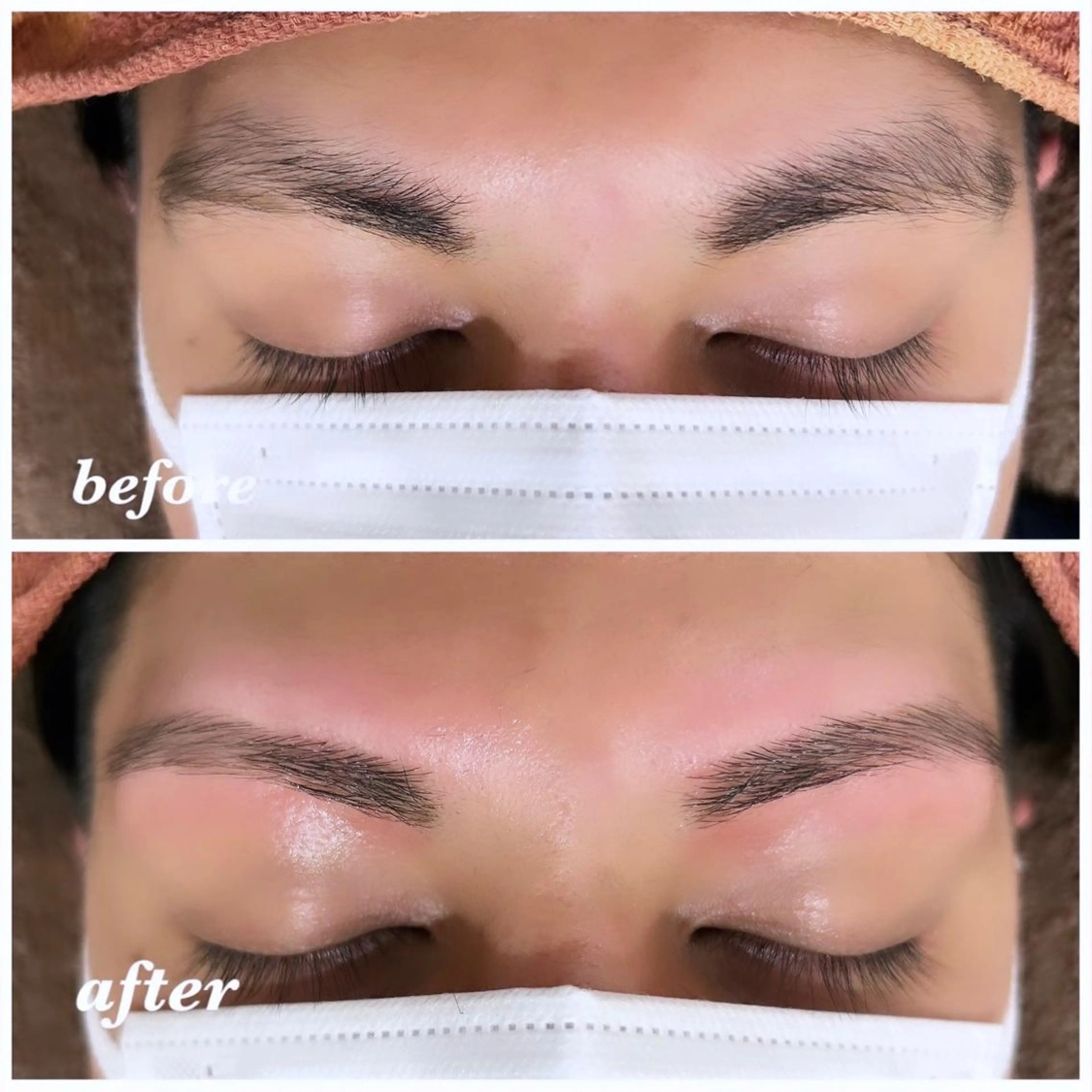 メンズ アイブロウ 曲がる縮毛矯正 LIBER 　岩名のヘアスタイル