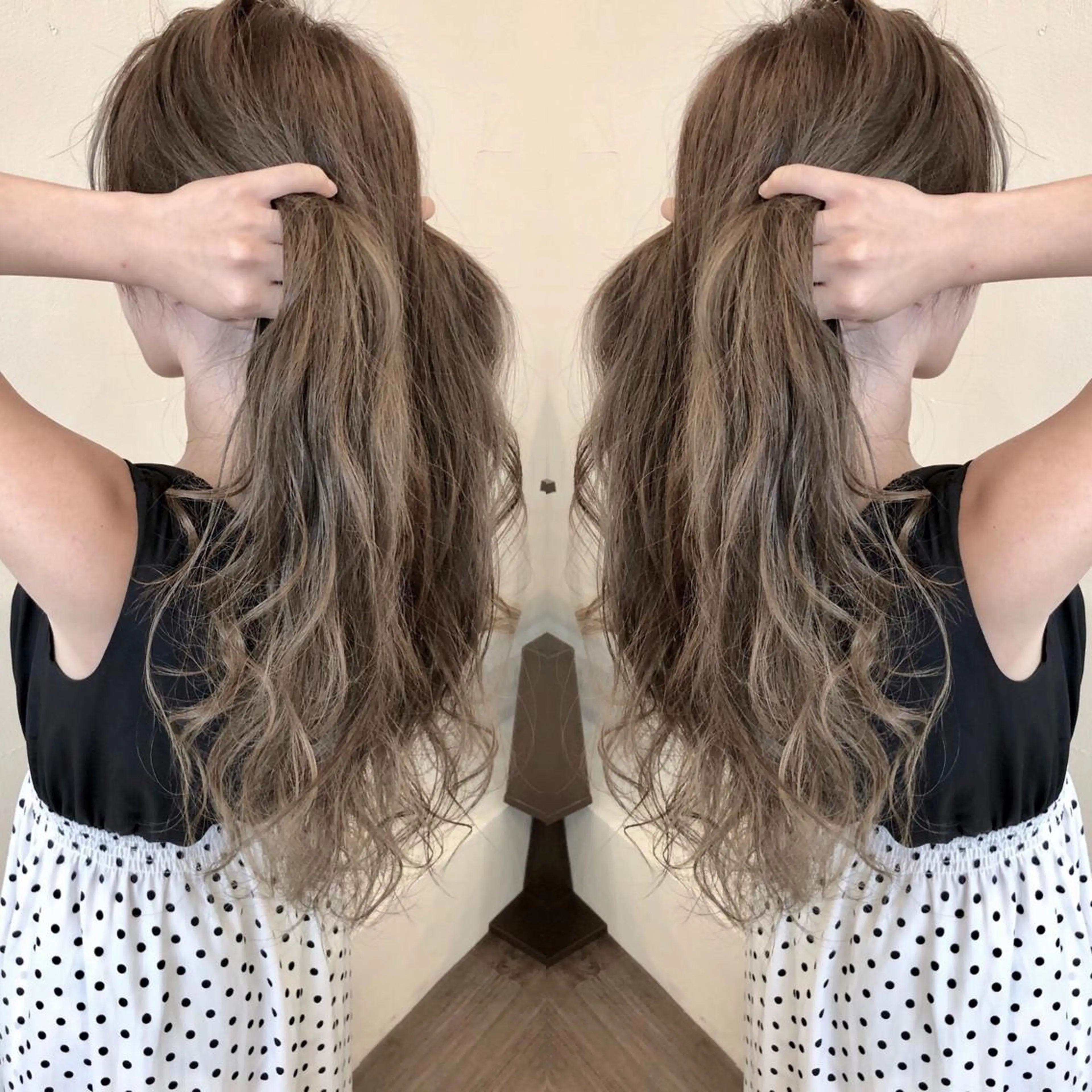 ロング カラー ヘアカラー 宮下 耕平のヘアスタイル