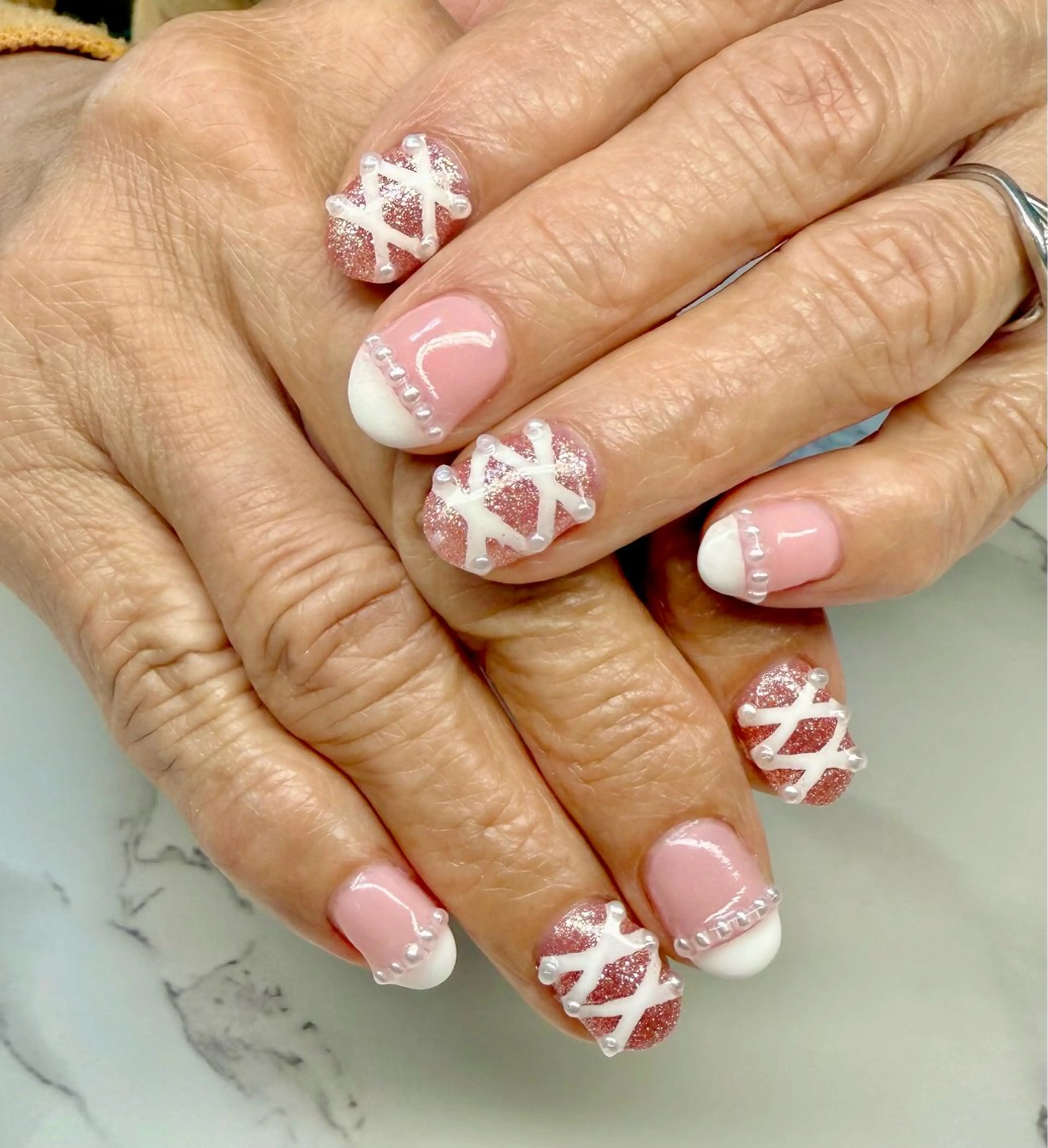 ネイル アニマル柄 アートネイル チークネイル フレンチネイル 氷ネイル・うるうるネイル Mai’s nailのネイルデザイン