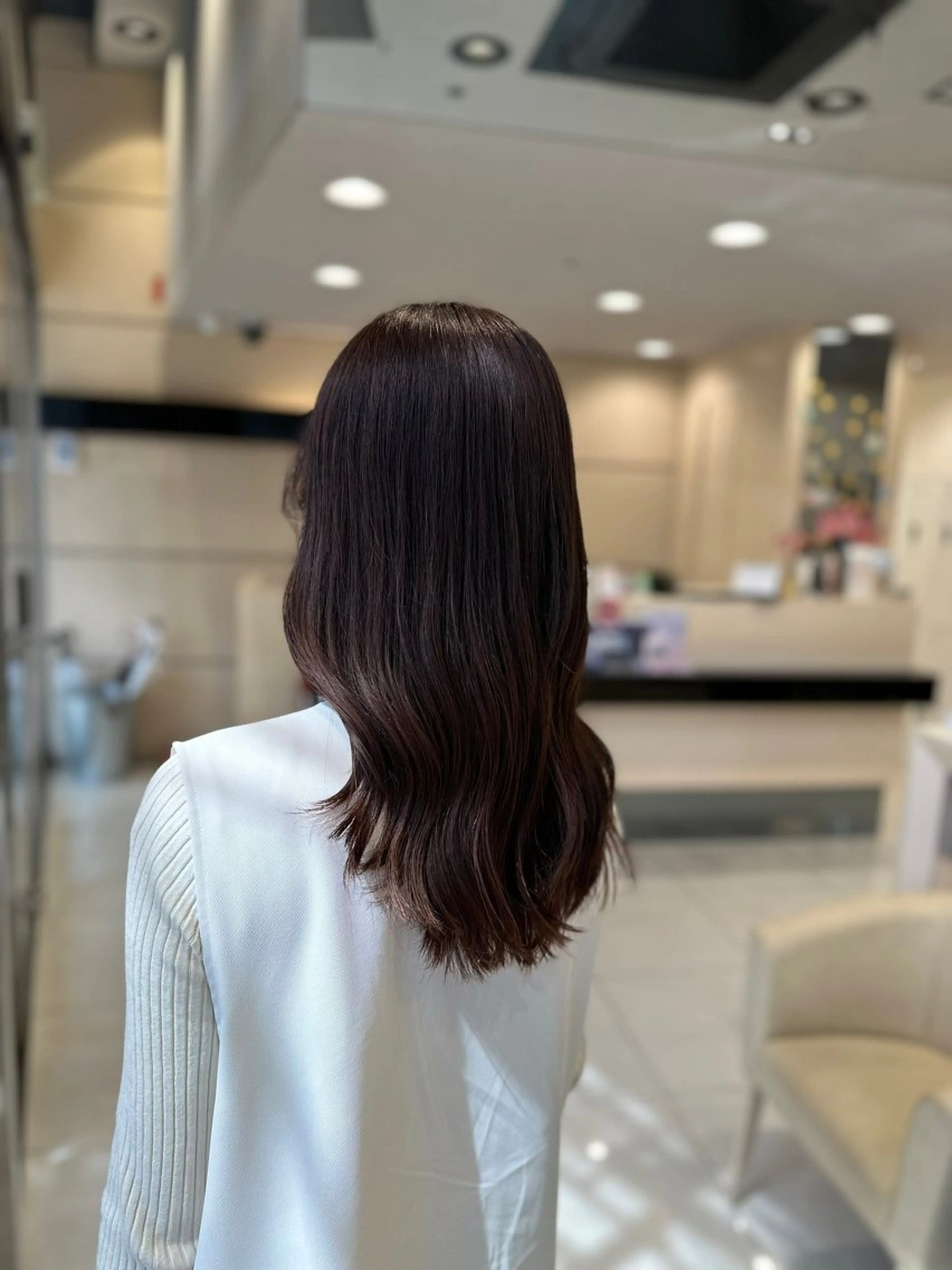 ロング トリートメント クロスパーマ/うる艶 カラー/Kurumiのヘアスタイル