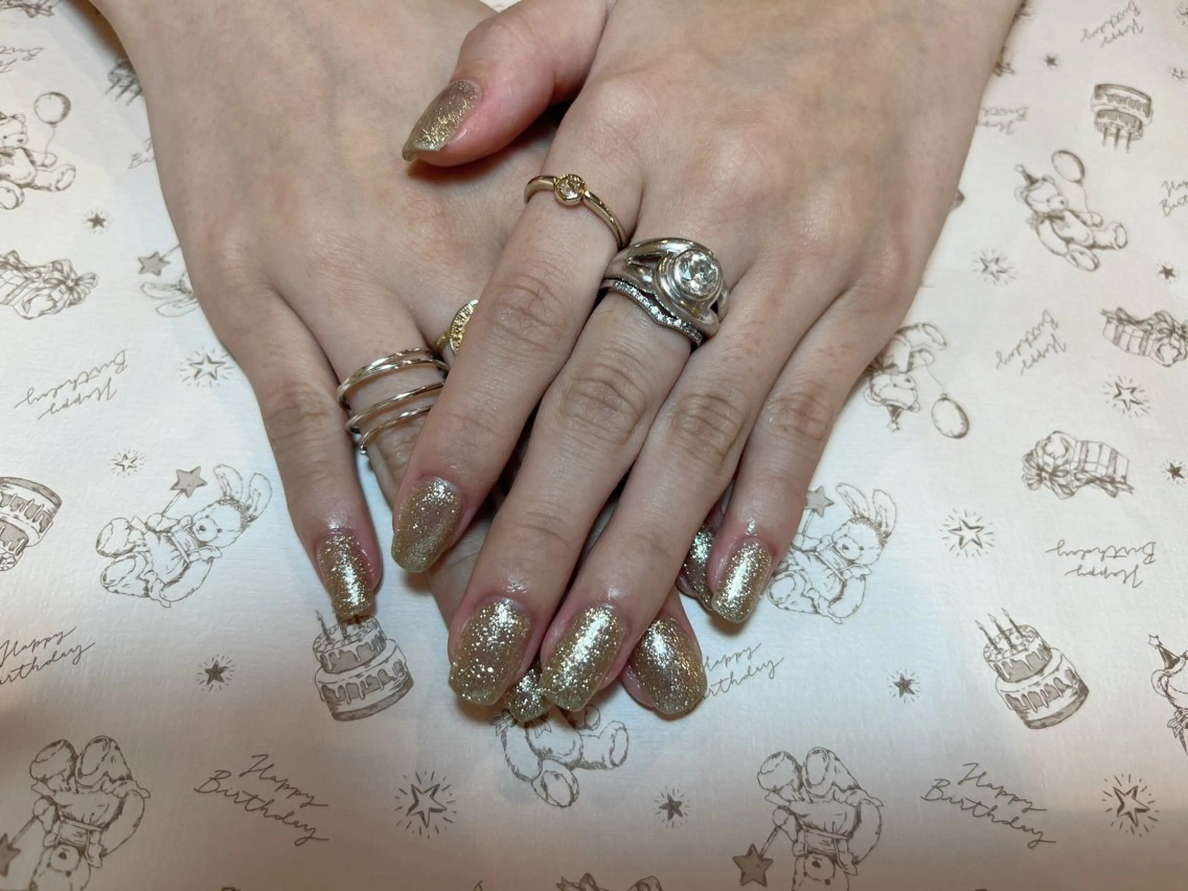 ネイル ゴールド ハンドネイル arce amiのネイルデザイン