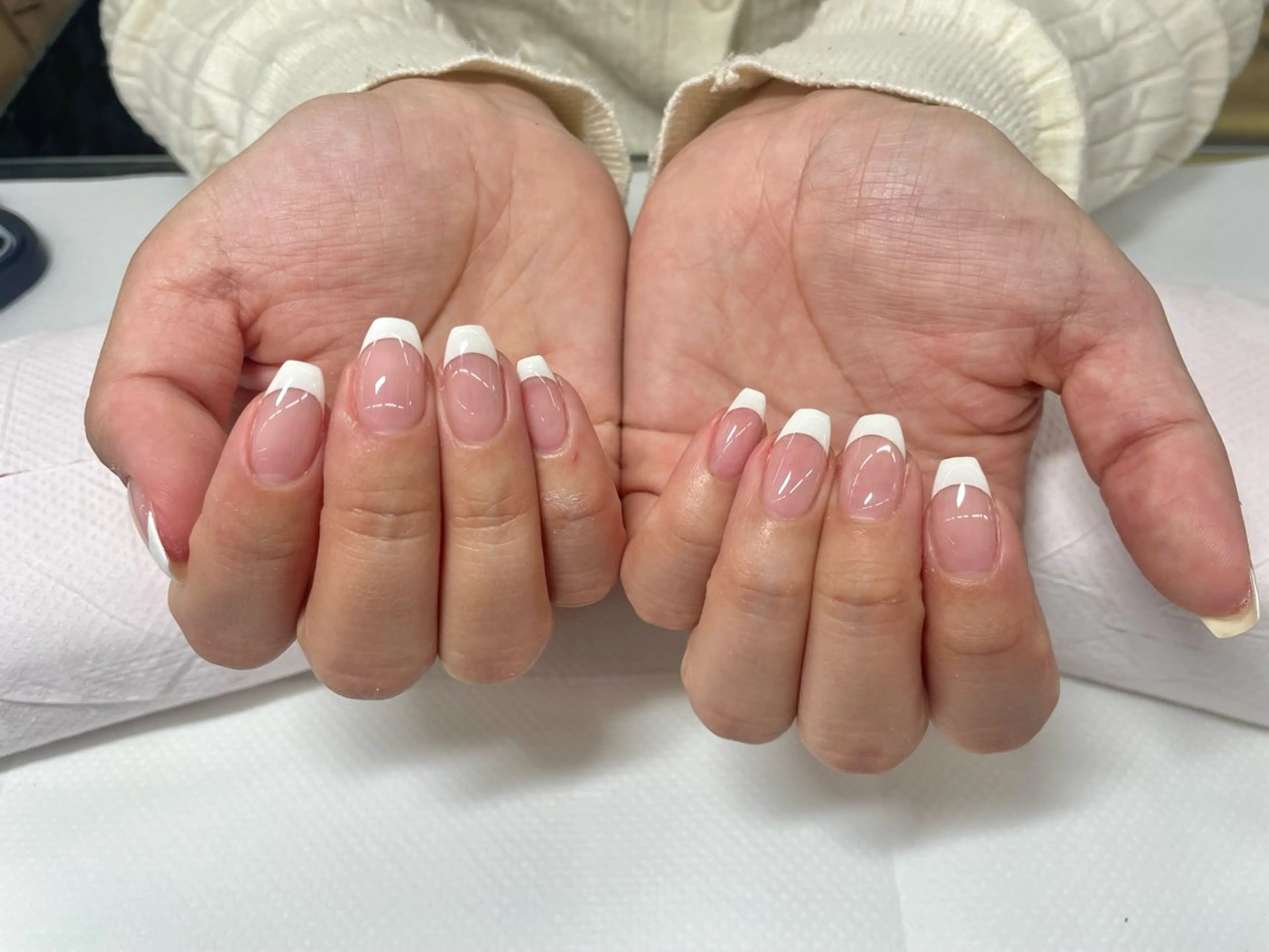 ネイル クリアネイル フレンチネイル MAXKELLY大阪所属・Hosokawa Sayakaのネイルデザイン