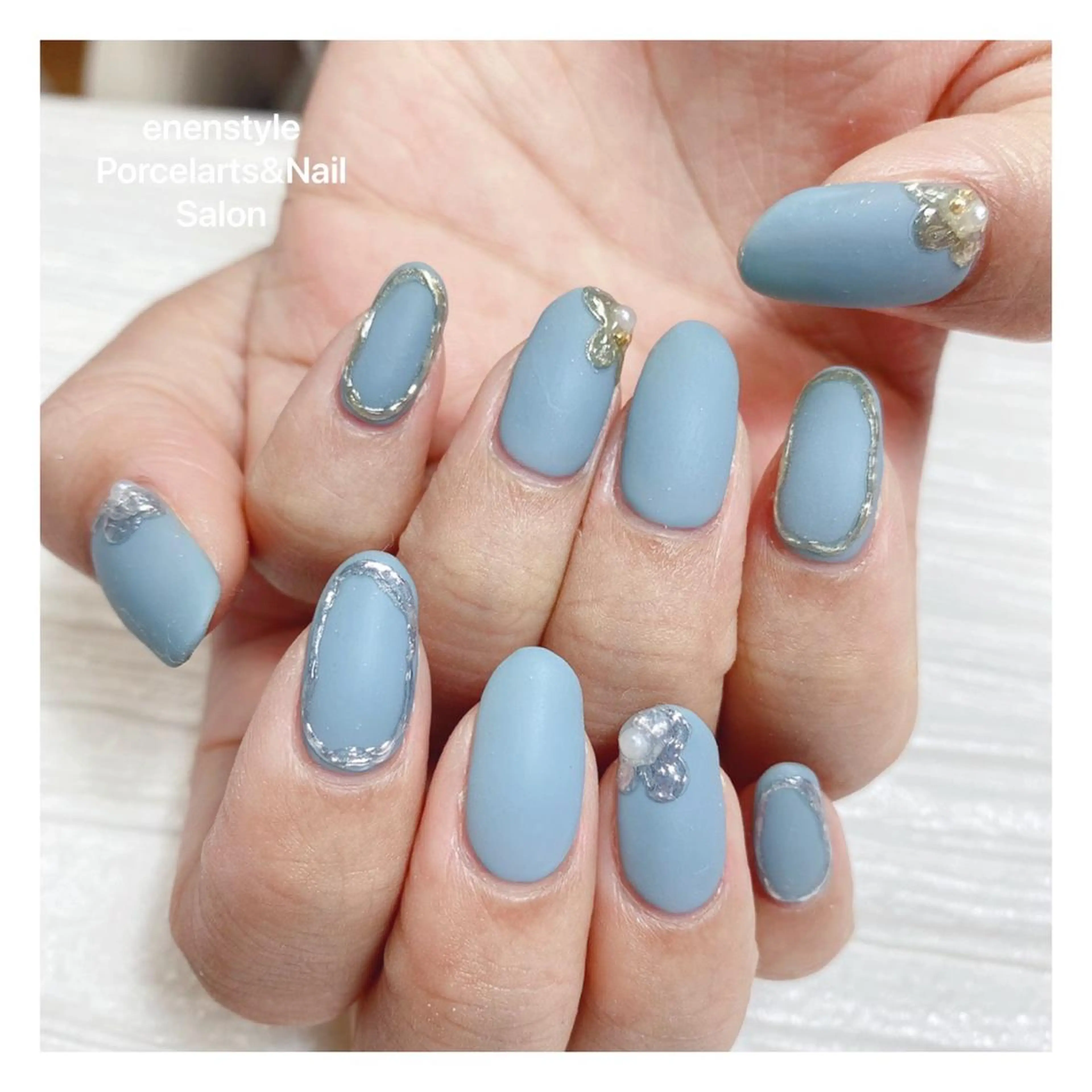 ミディアム ネイル 👑enen style👑のネイルデザイン