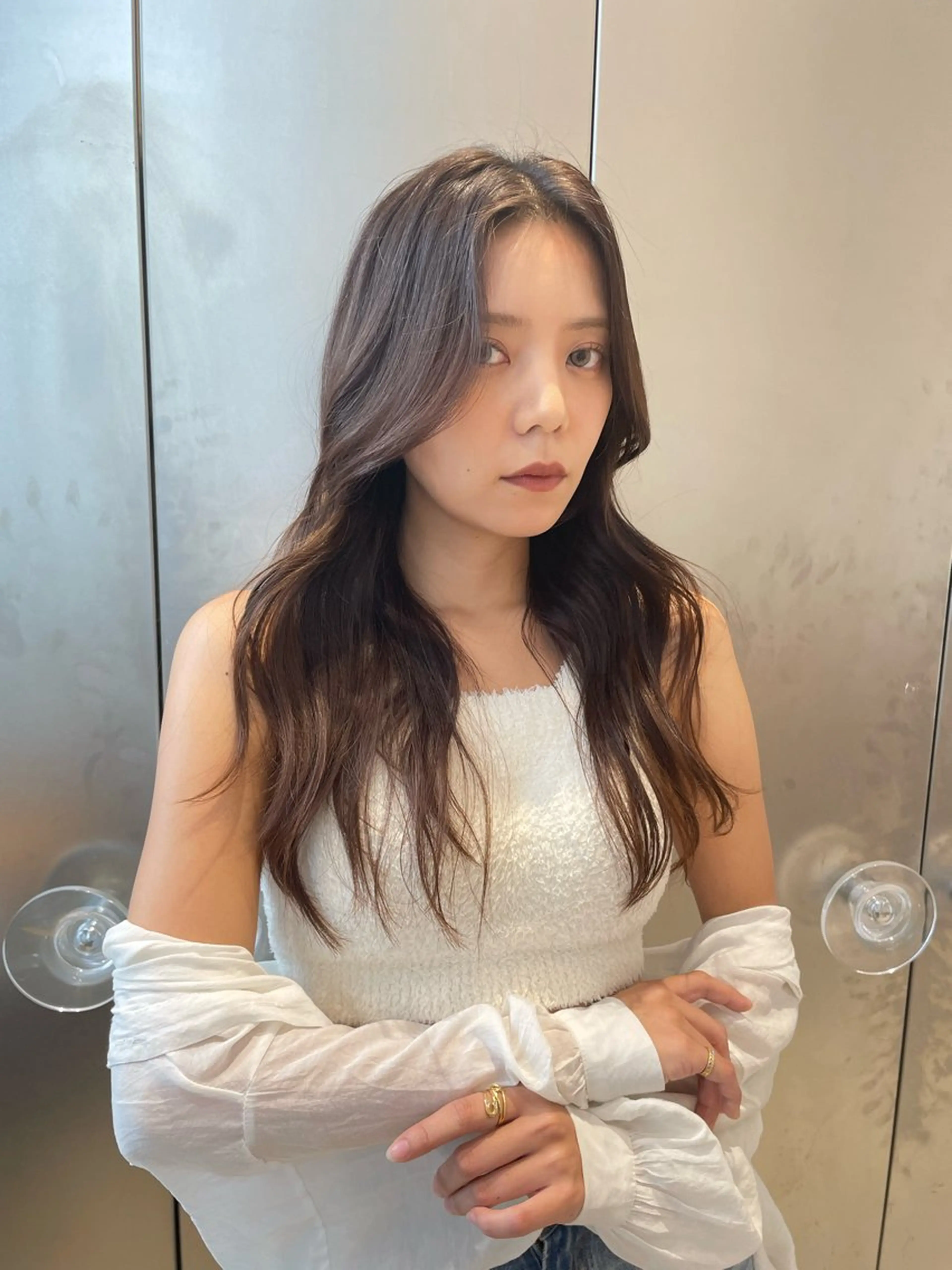 ミディアム カット 池谷 玲哉のヘアスタイル