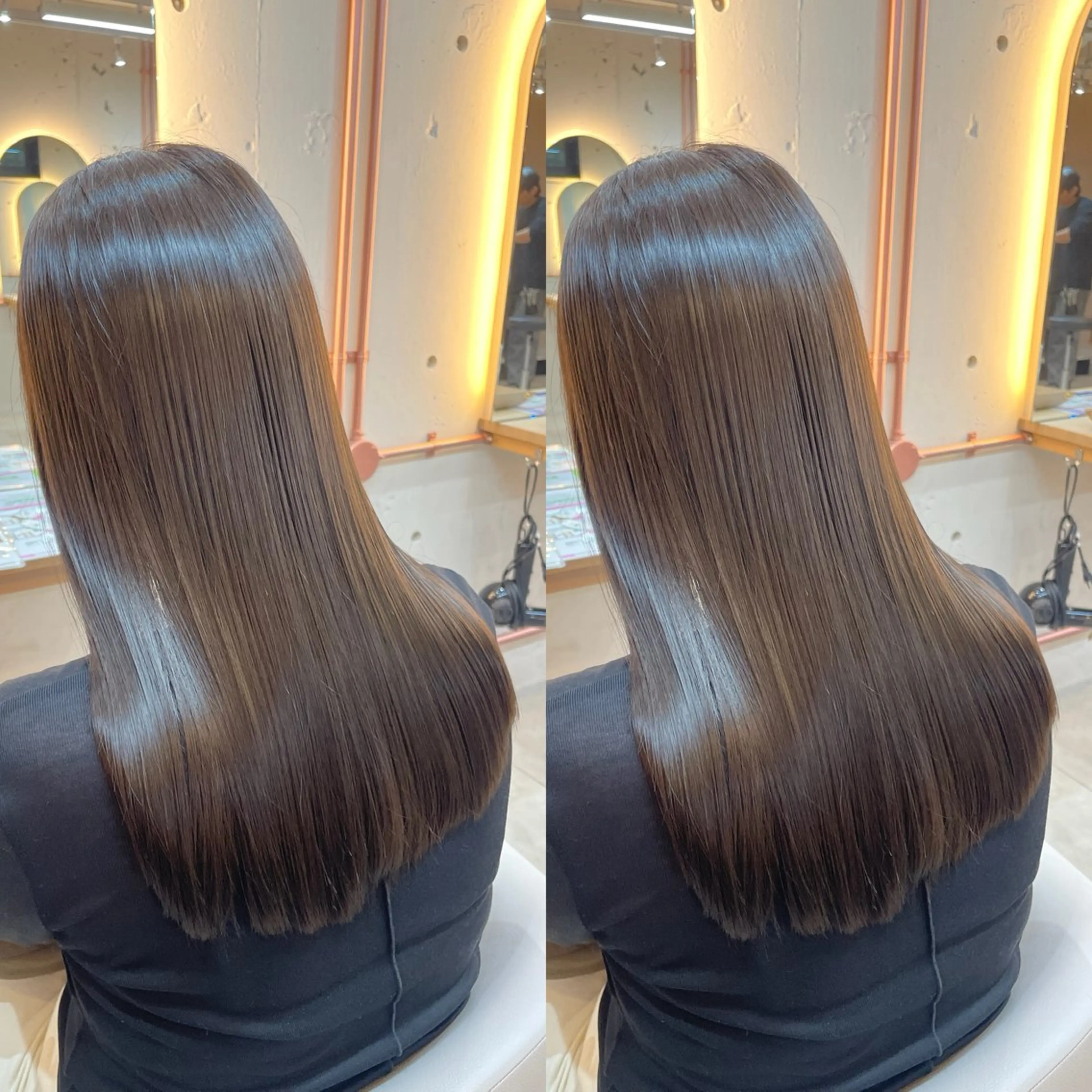 ロング カラー ヘアカラー トリートメント ヘアセット ブリーチ無しダブル カラー🦕まどかのヘアスタイル