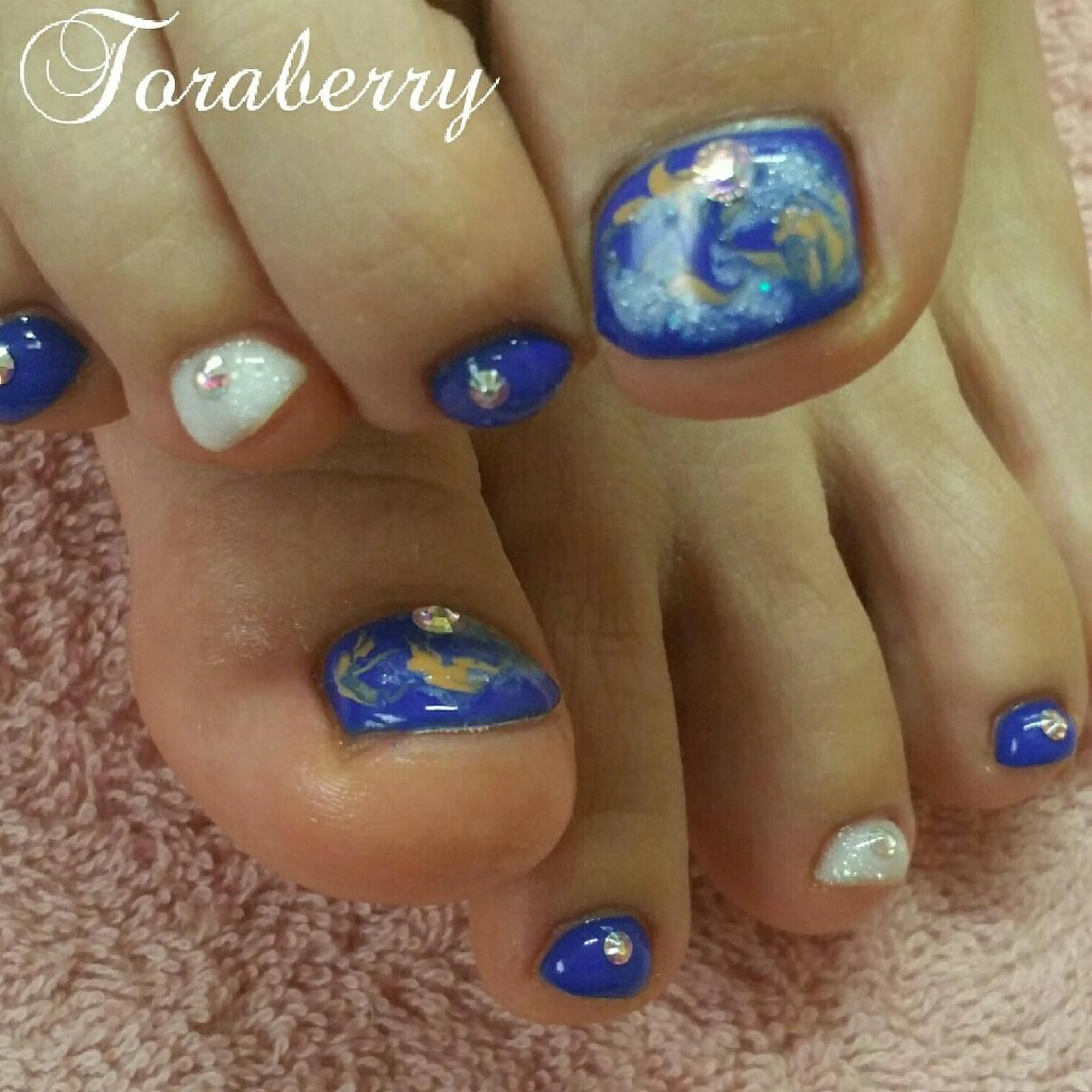 ネイル フットネイル 大理石ネイル(マーブル) シンプルネイル ネイリスト なつみのネイルデザイン