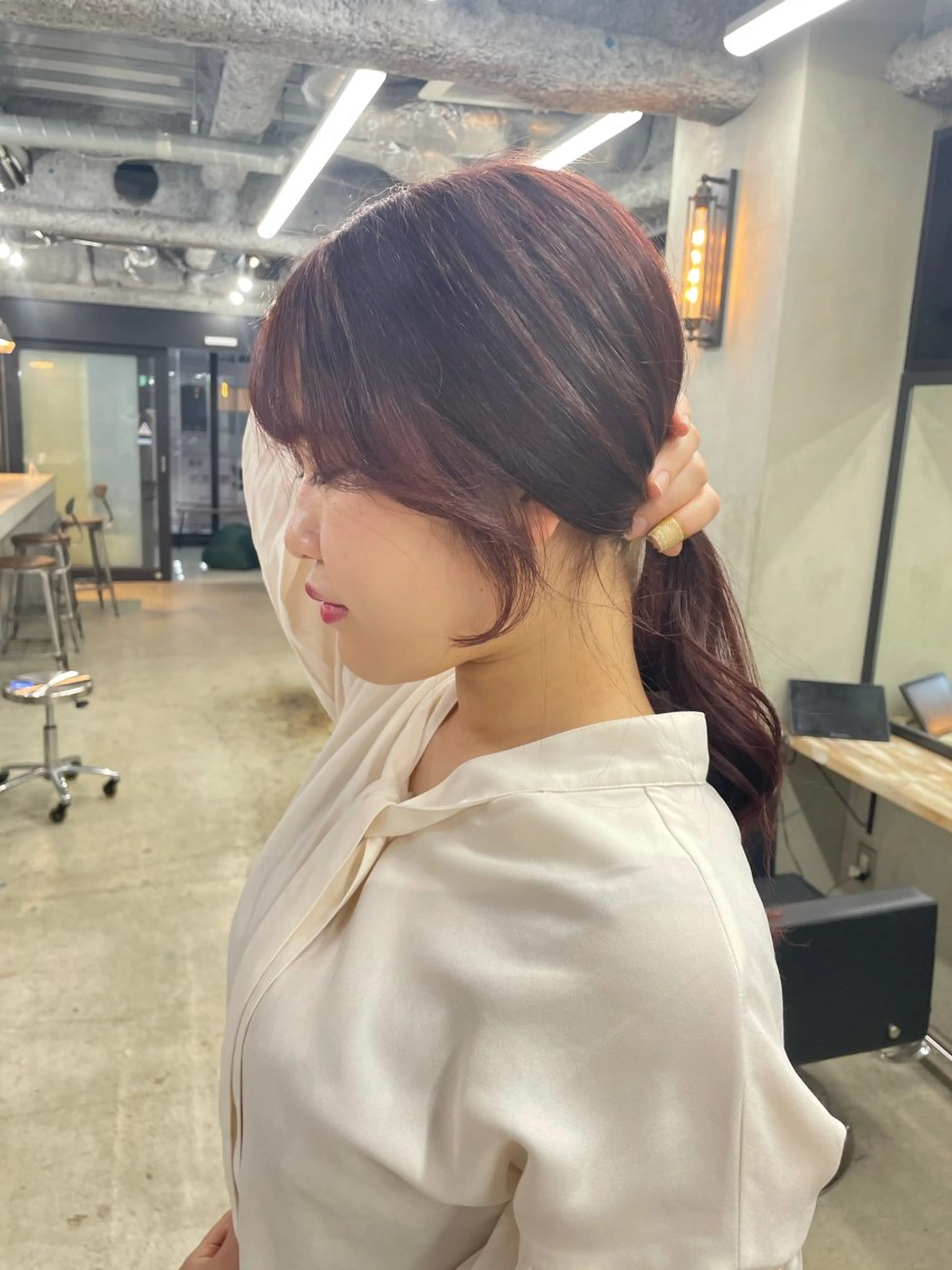 🇰🇷人気韓国風🇰🇷顔まわりカット＋ヘアセットの写真
