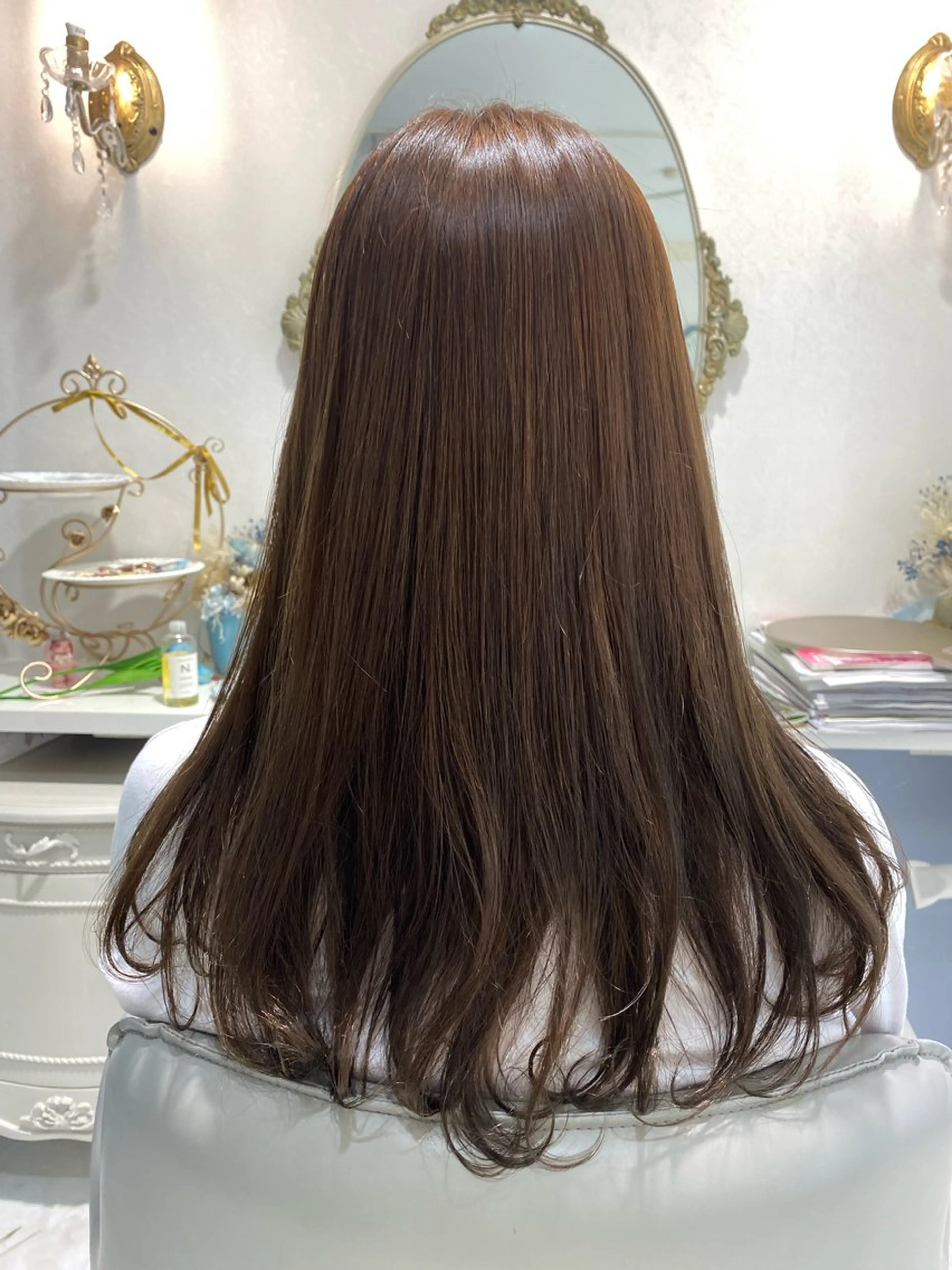 ロング カラー ベージュカラー MASUMI／ 川西能勢口LUMIAのヘアスタイル