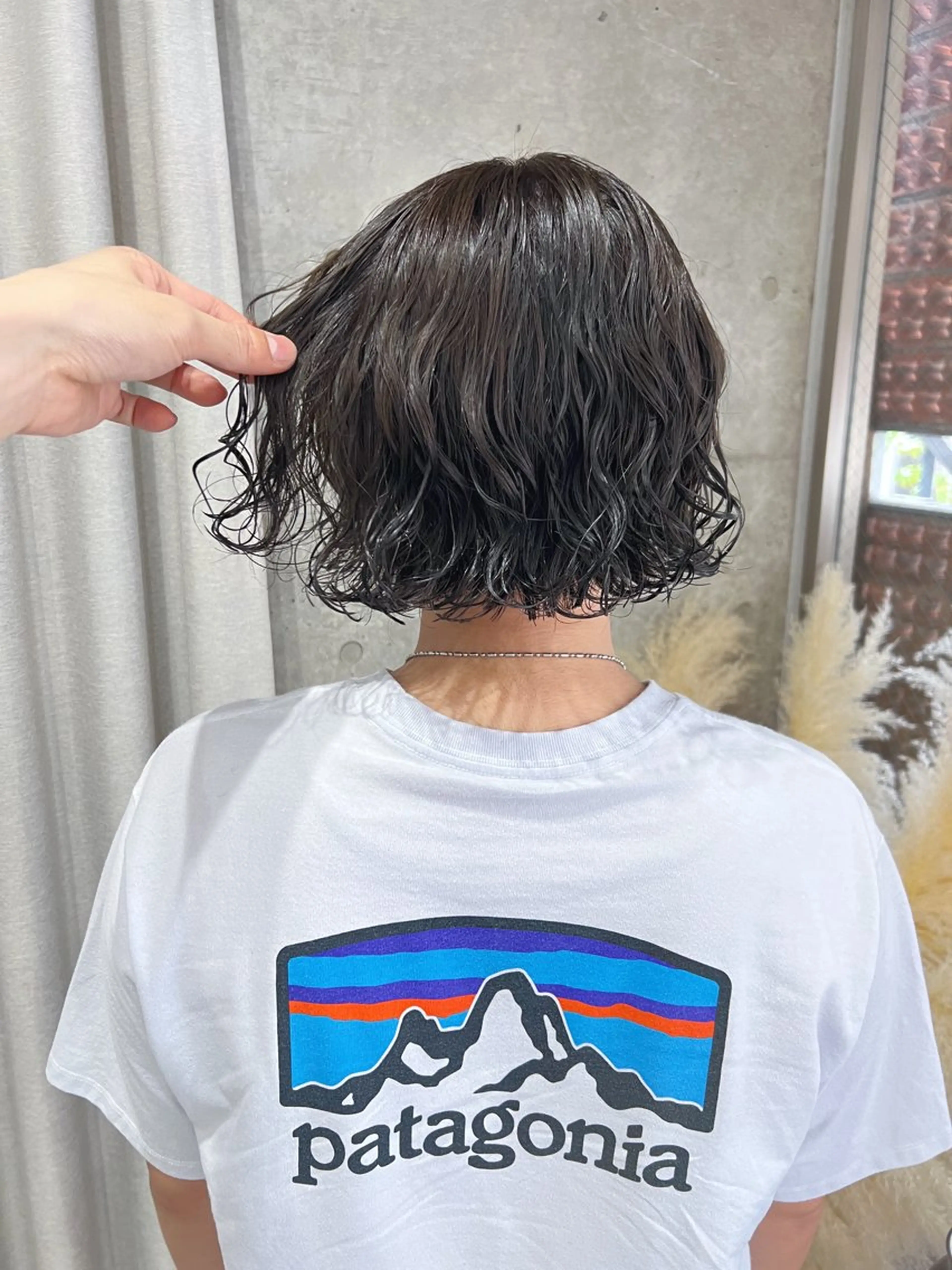 ショート パーマ ボブパーマコテ巻き風 パーマNo1深江秀平のヘアスタイル