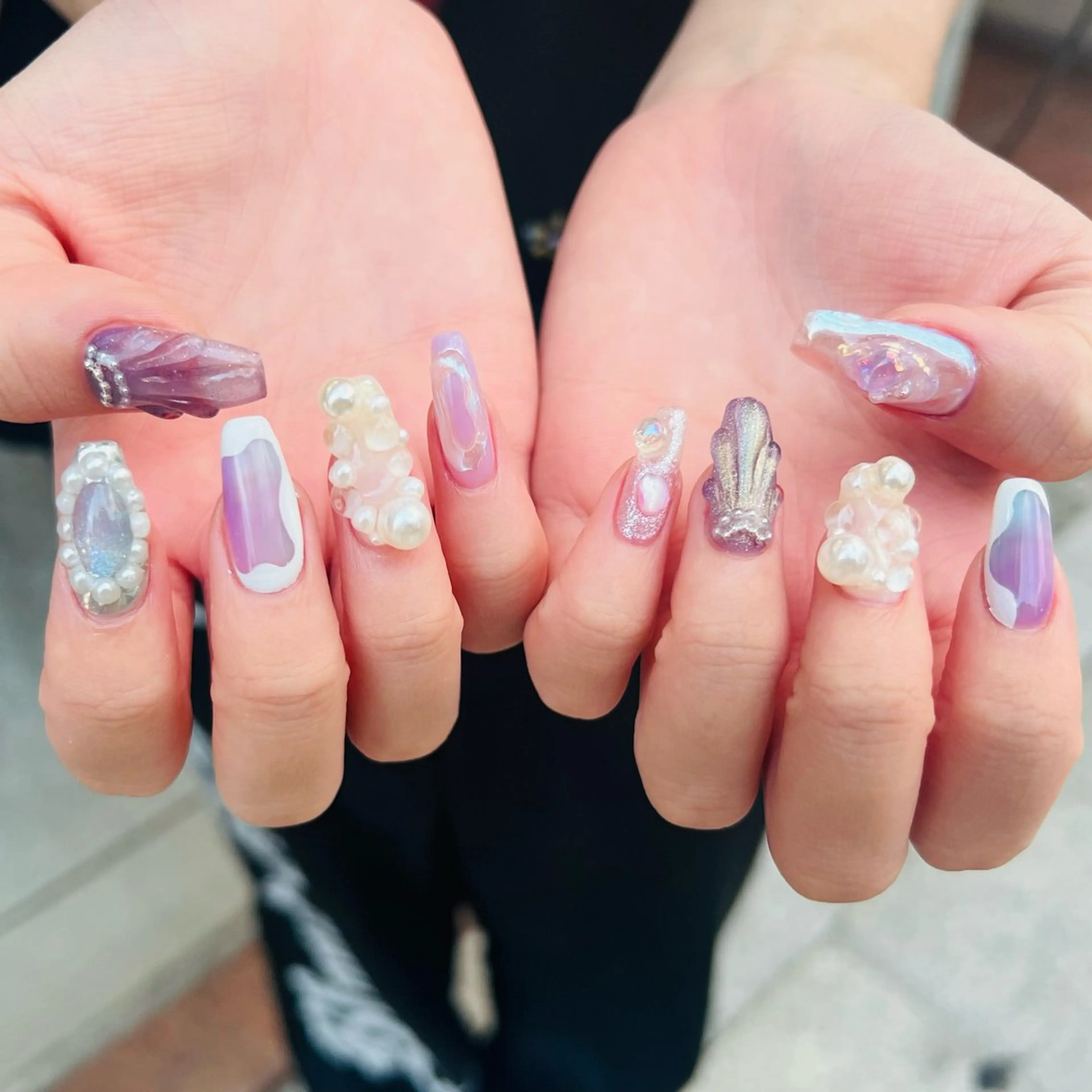 Art design＋𓂃꙳⋆/offなし 持ち込み可◎しっかりアート(両手10本)の写真