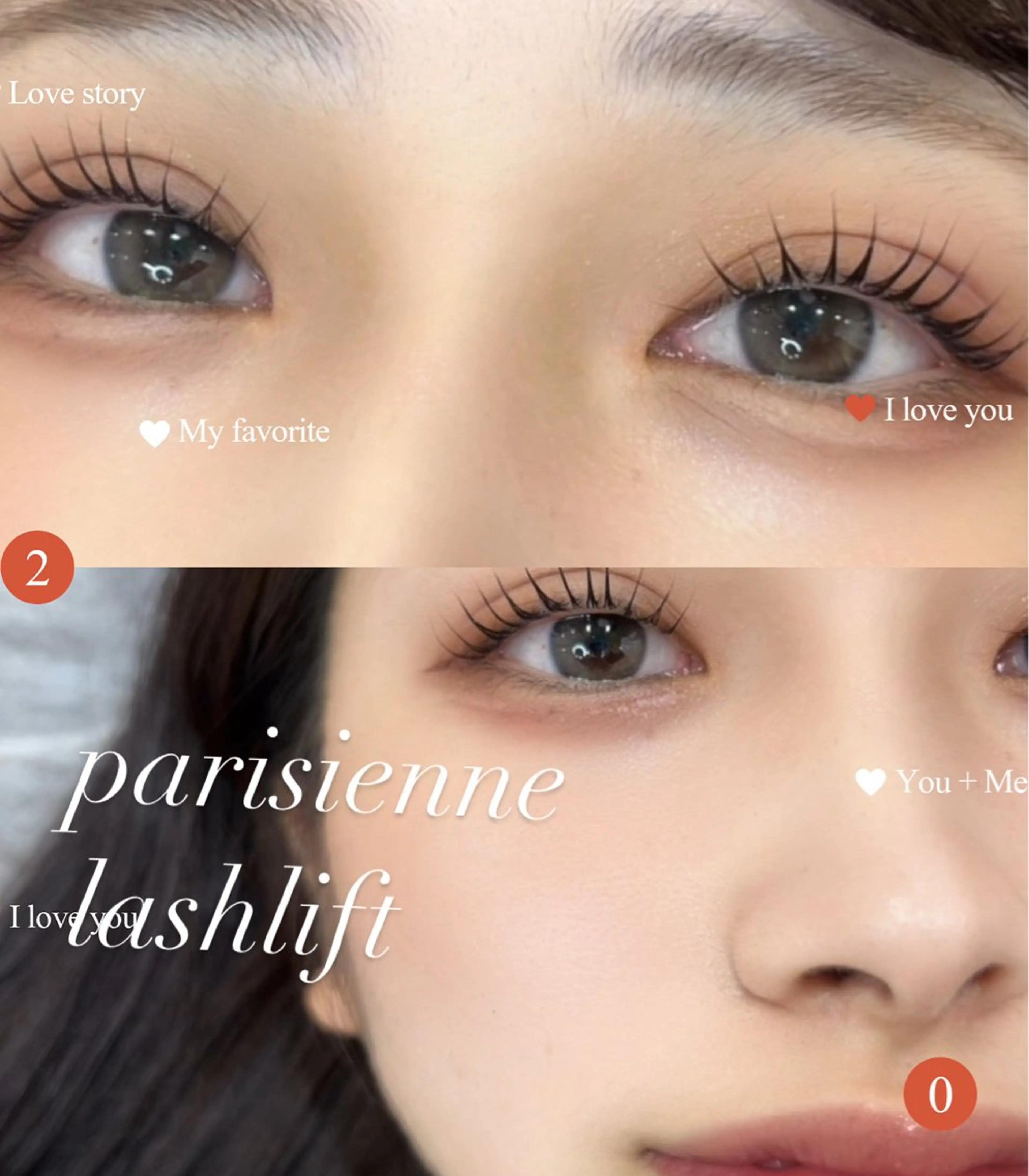 マツエク・マツパ パリジェンヌラッシュリフト まつげパーマ 一重×まつ毛パーマ マツパ eyelist kyoka🍒⁂のマツエク・マツパデザイン