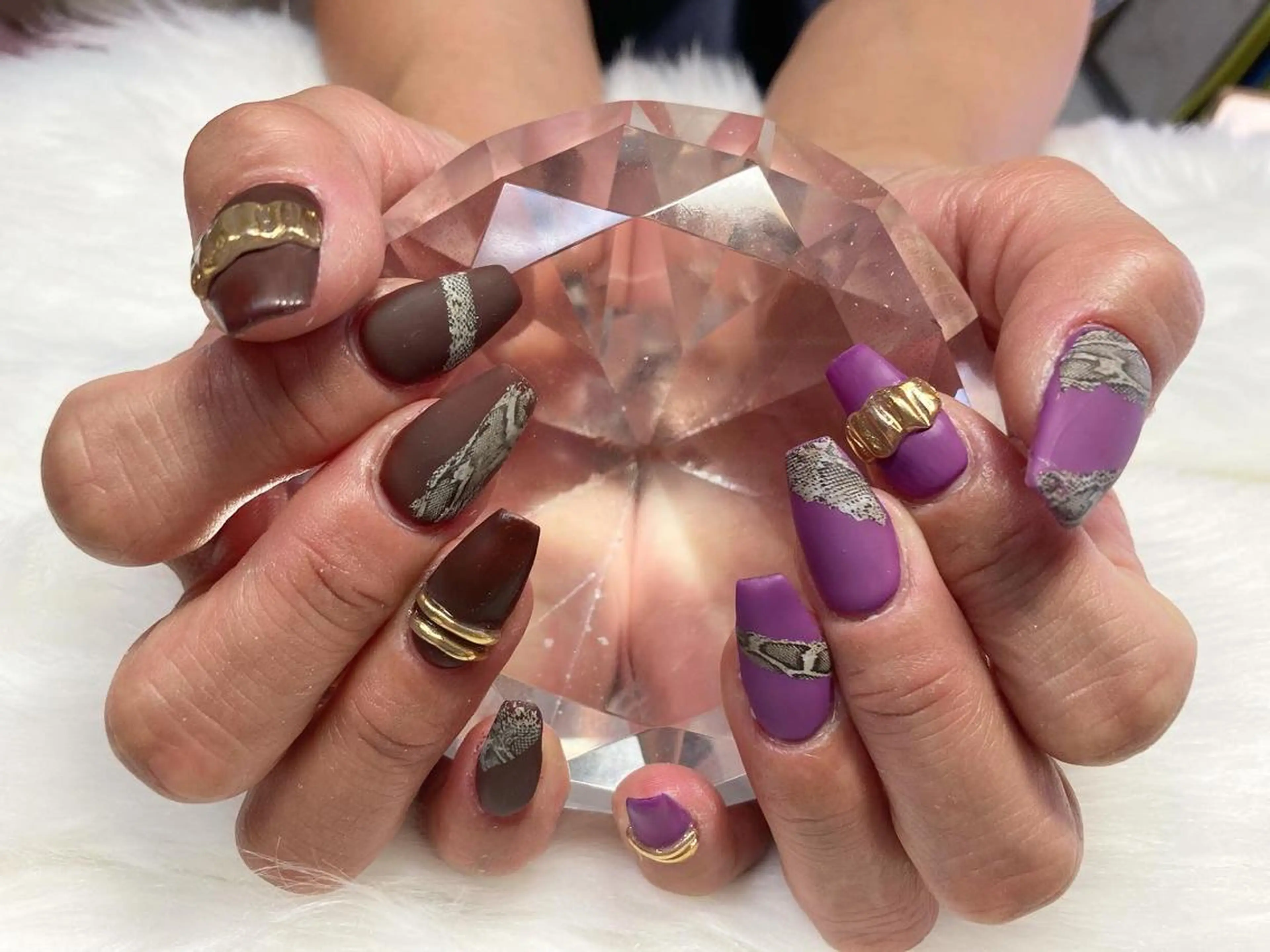 セミロング ネイル スカルプネイル nail yukkoのネイルデザイン