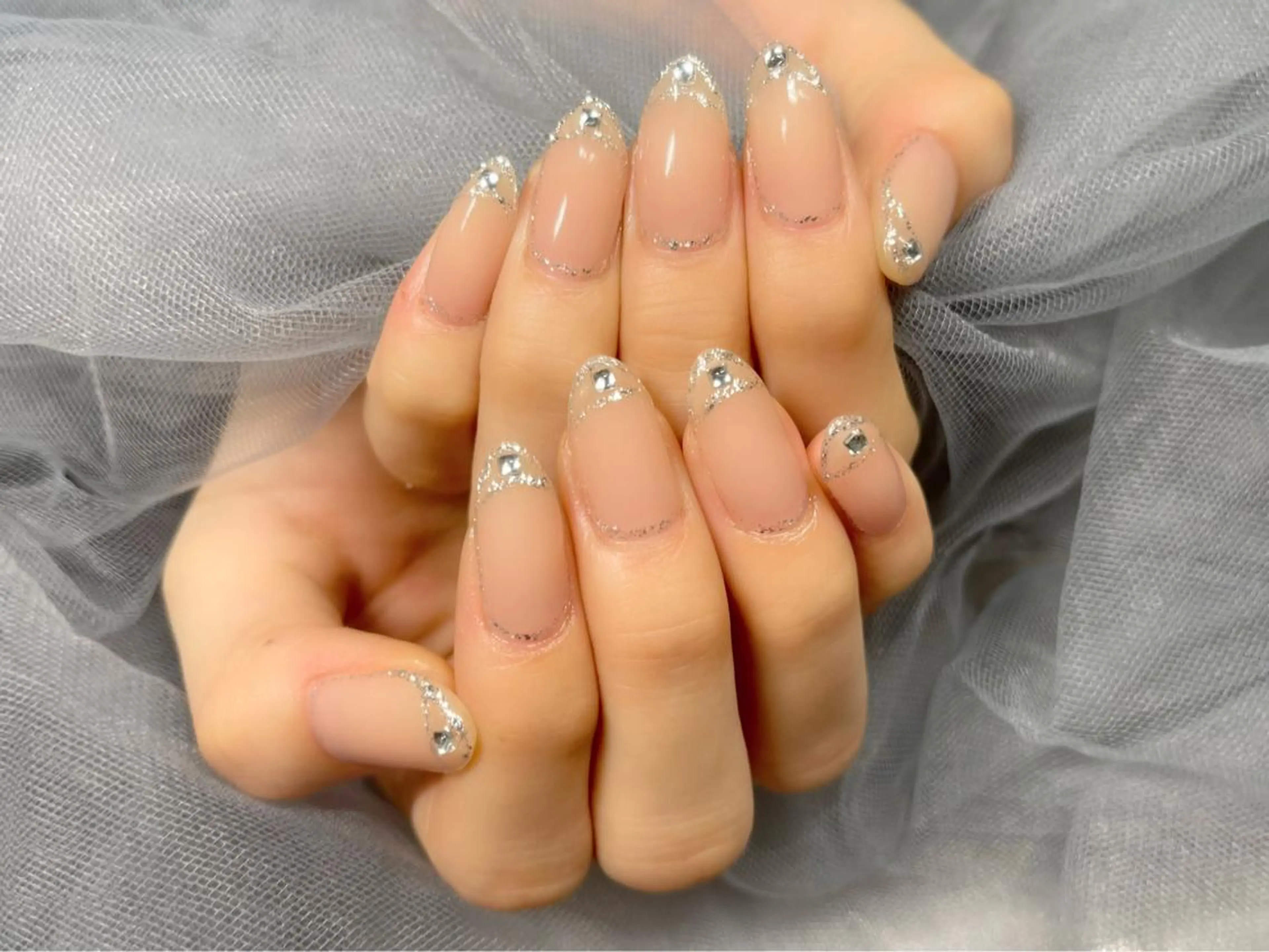 ネイル ラメ(グリッター) シンプルネイル ハンドネイル Nail Salon KURELLYのネイルデザイン