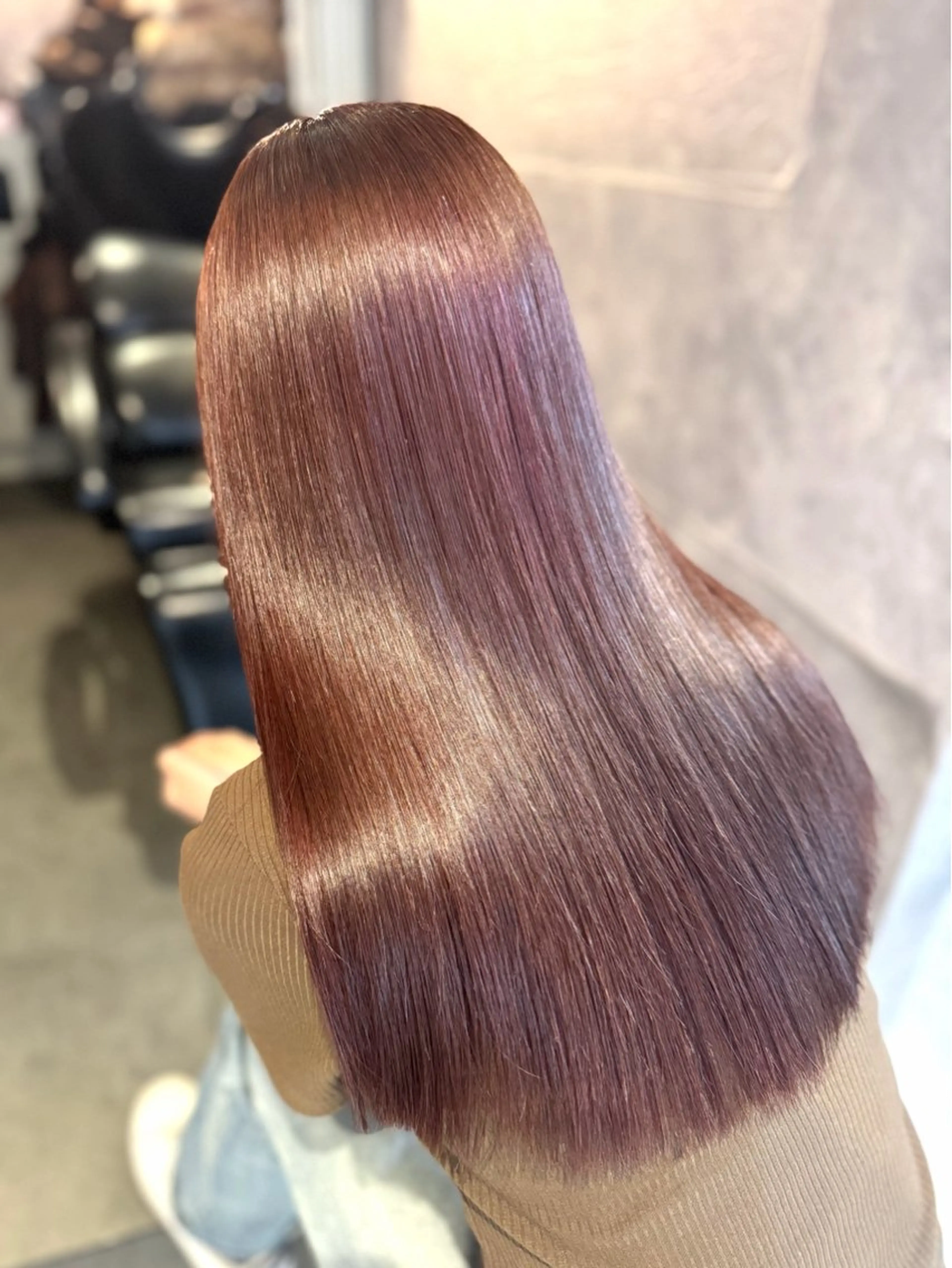 ロング カラー ヘアカラー トリートメント 🩶鈴木茉奈🩶艶髪 /透明感/暖色カラーのヘアスタイル