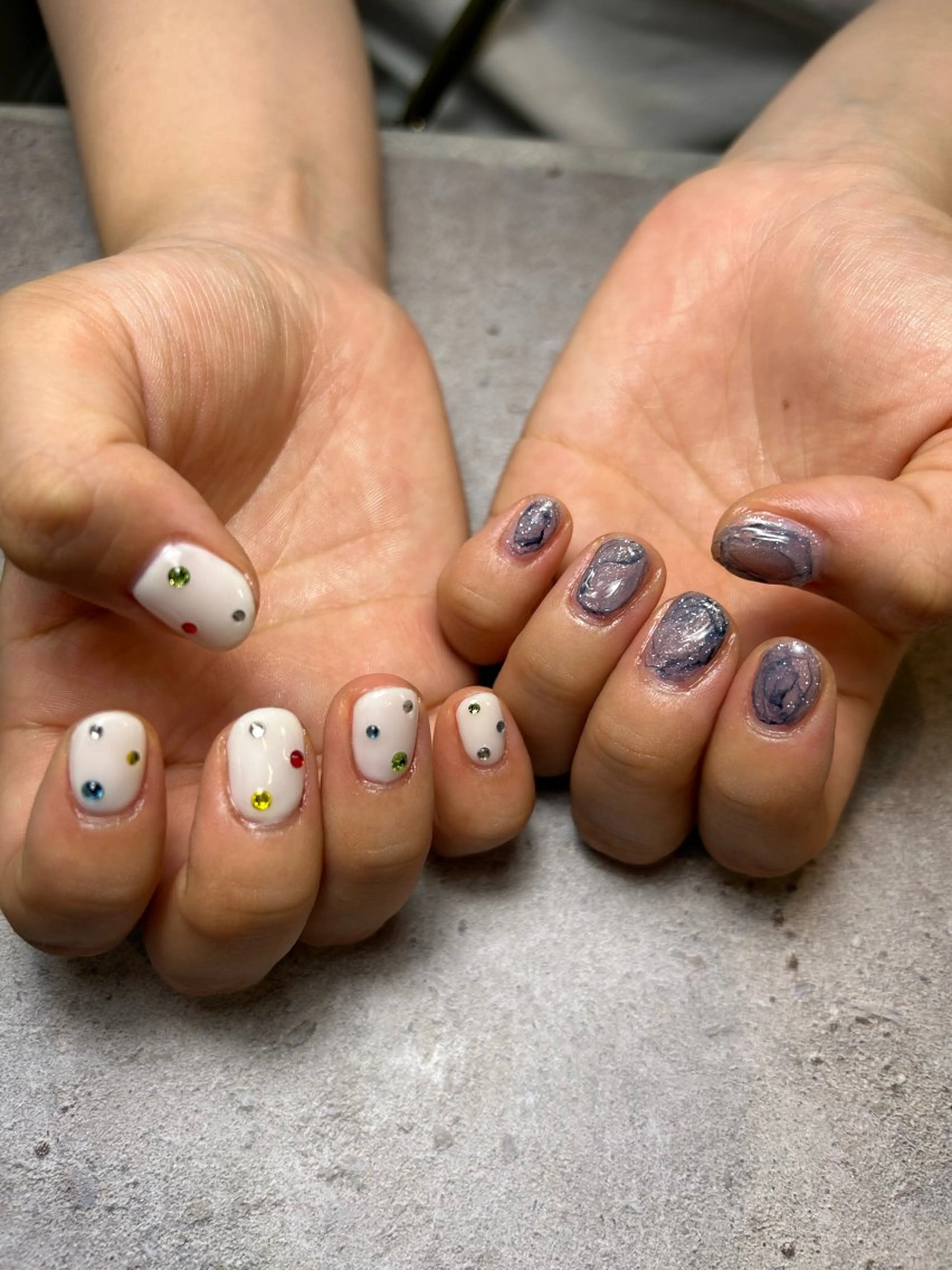 ネイル 持ち込み ニュアンスネイル ワンカラーネイル ハンドネイル Reflection marikoのネイルデザイン