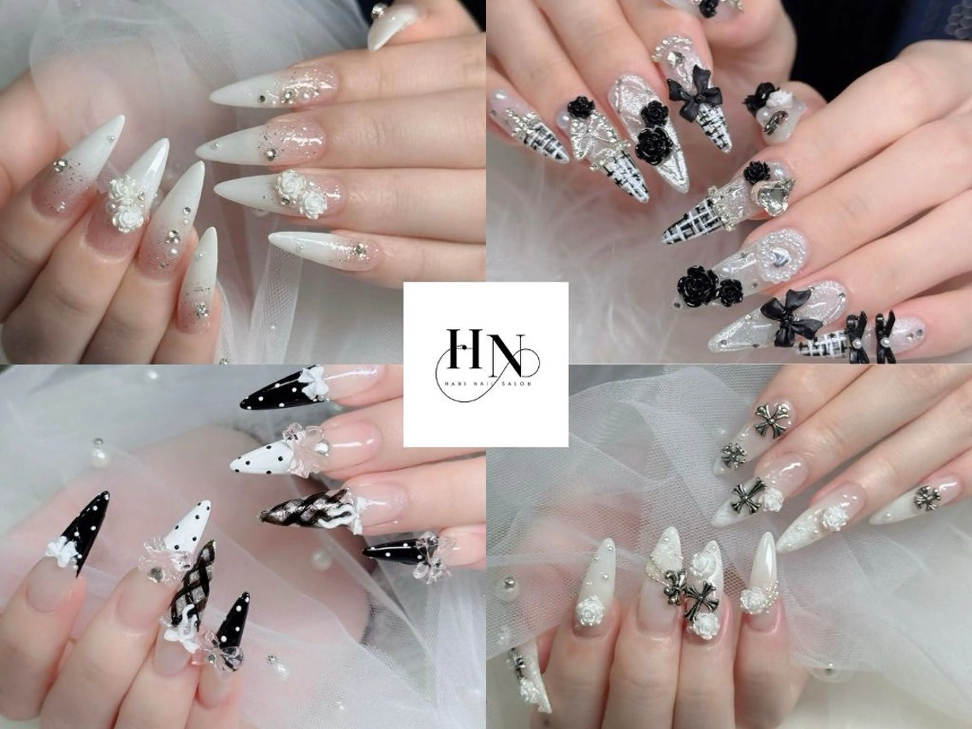 ネイル フットネイル フレンチネイル グラデーション 韓国ネイル ロングネイル ハンドネイル Hani Nail Salonのネイルデザイン