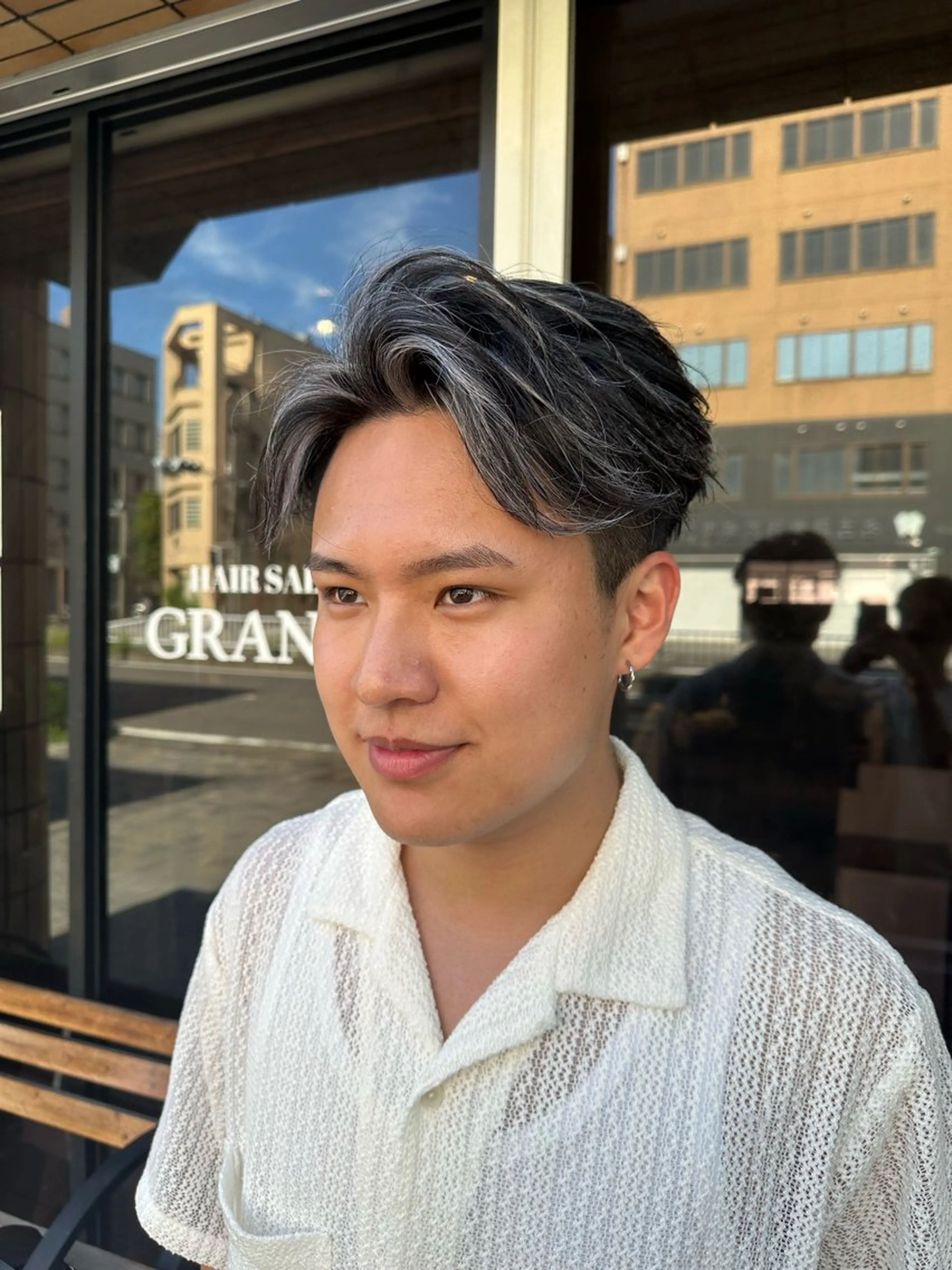 ショート カラー メンズ メンズメッシュ メッシュ カット ヘアカラー ハヤシカズキ/カラー ✂/メンズパーマのヘアスタイル