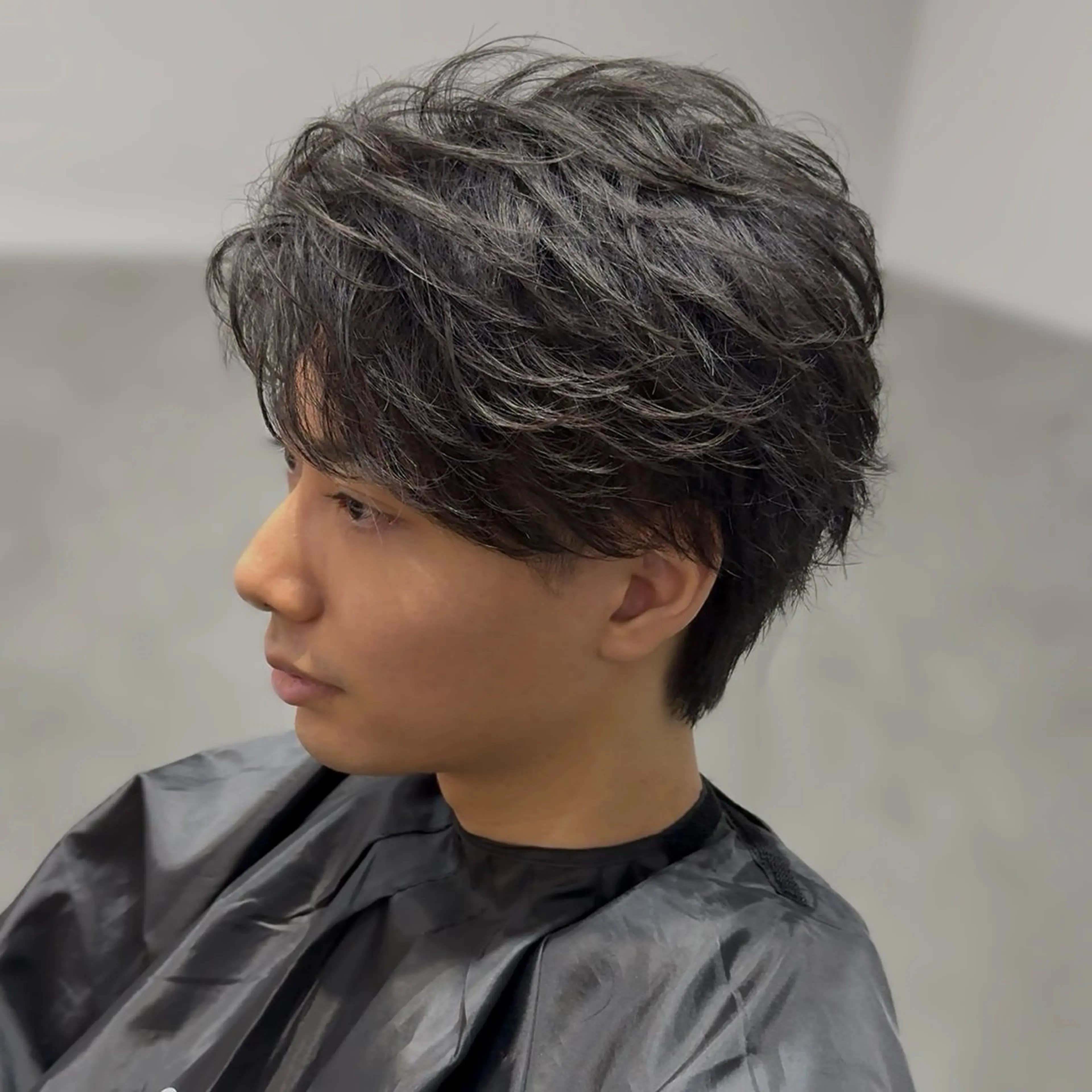 メンズ フェザーパーマ メンズパーマ 渋谷メンズ特化 佐橋世奈のヘアスタイル