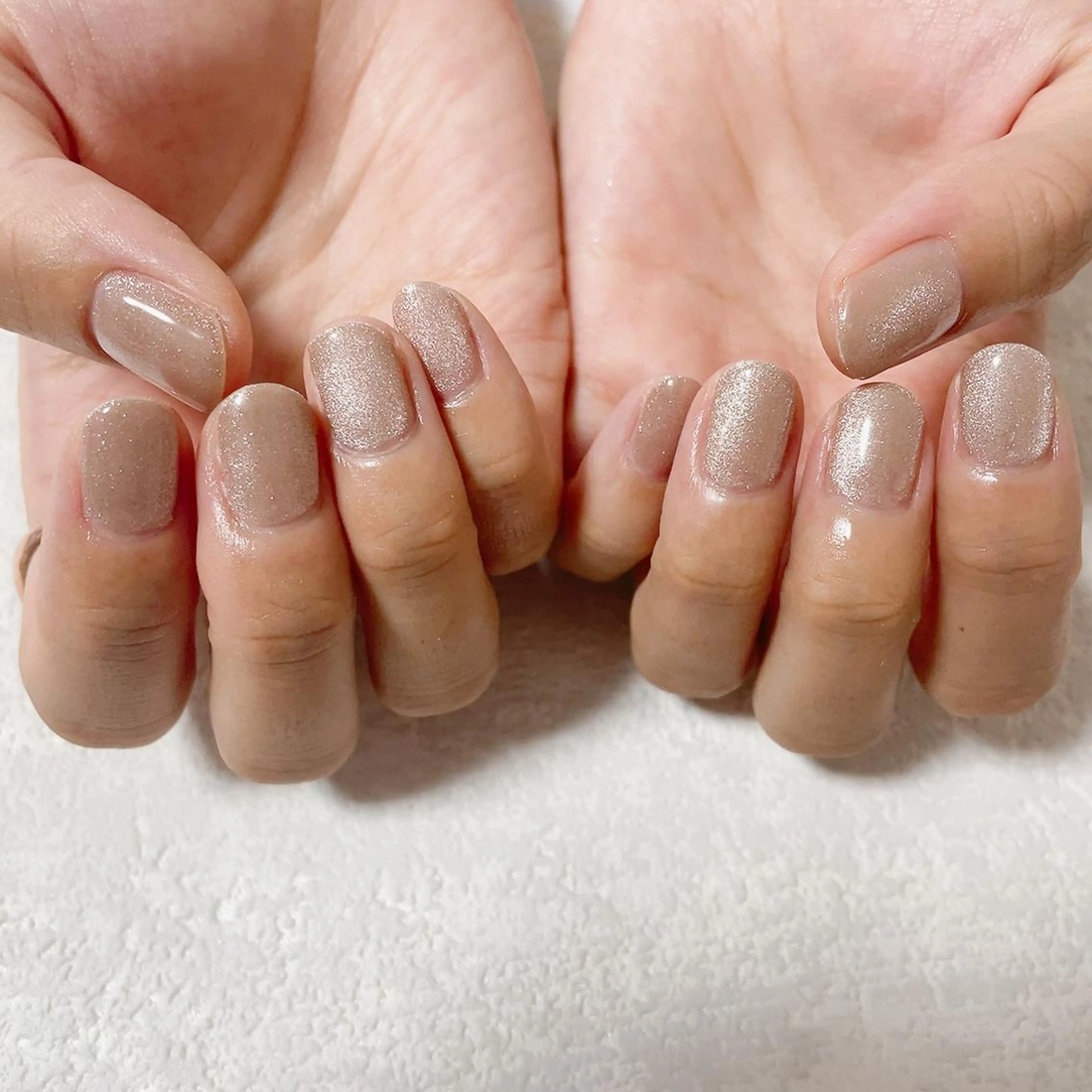 ネイル フレンチネイル ジェルネイル ガラスフレンチ 韓国ネイル マグネットネイル kiki nail たまプラーザのネイルデザイン