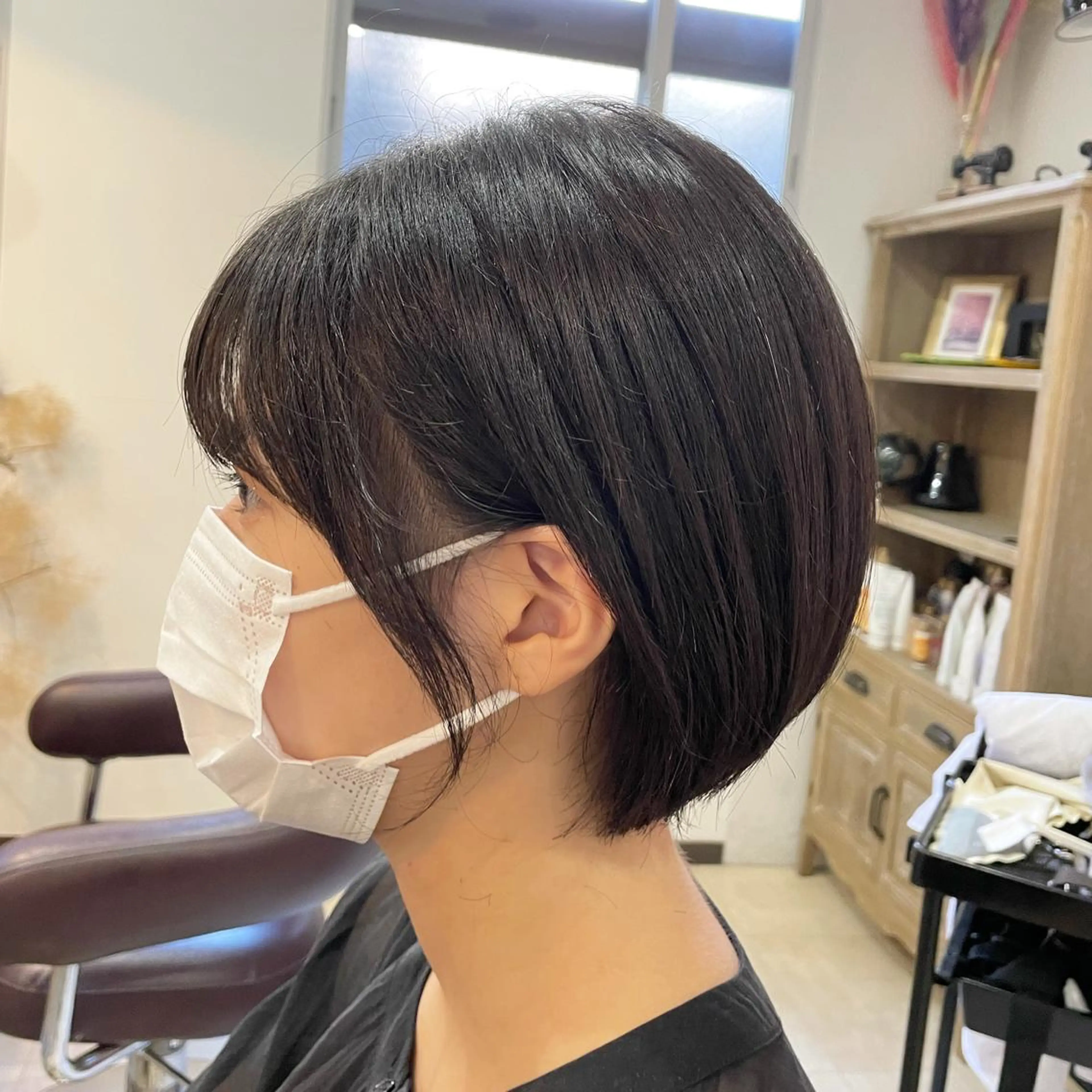 ショート 顔周りカット ショートヘア 小顔カット SOL .✂︎ 松永李帆のヘアスタイル