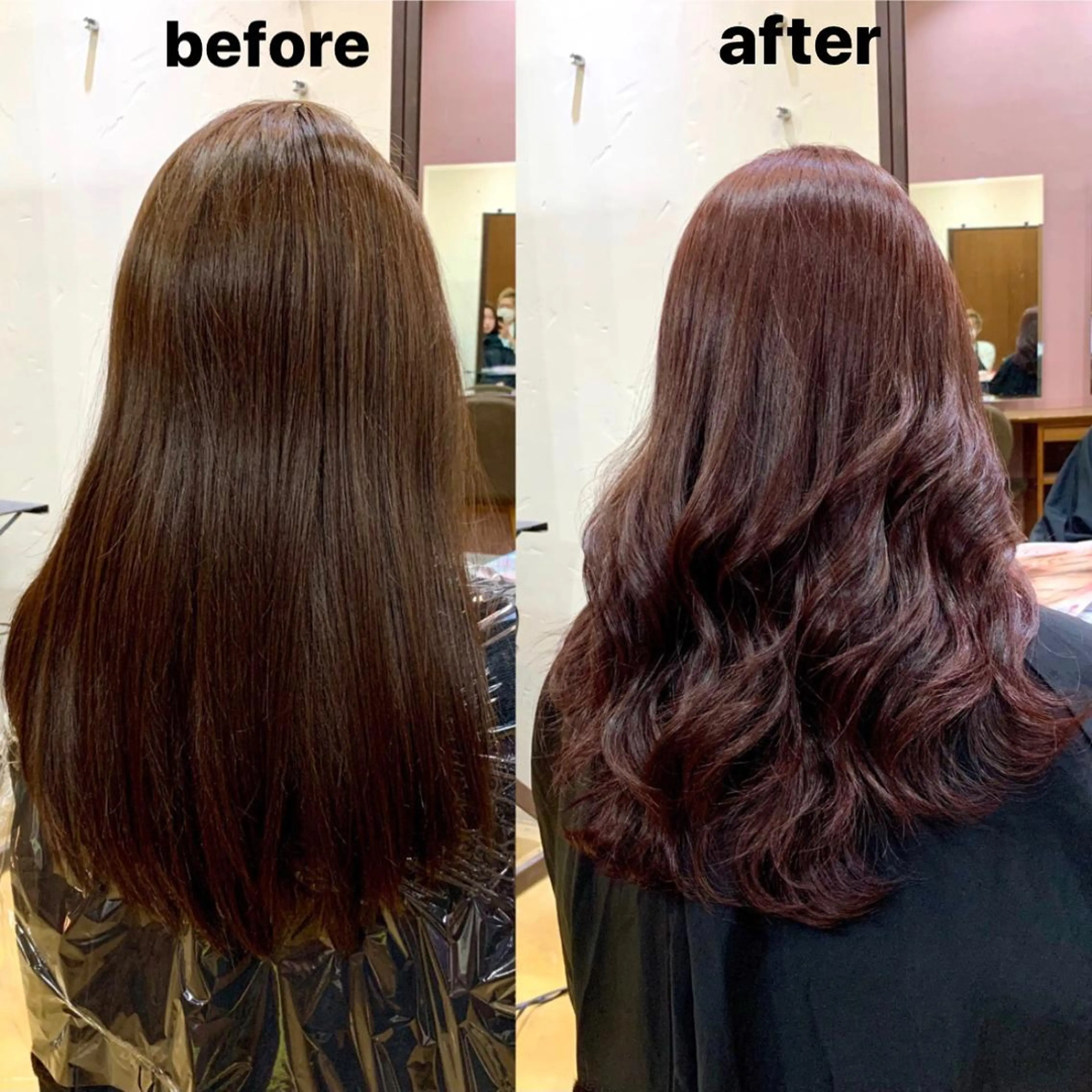 セミロング カラー カット ヘアカラー 韓国レイヤーカット★ 小林大樹のヘアスタイル