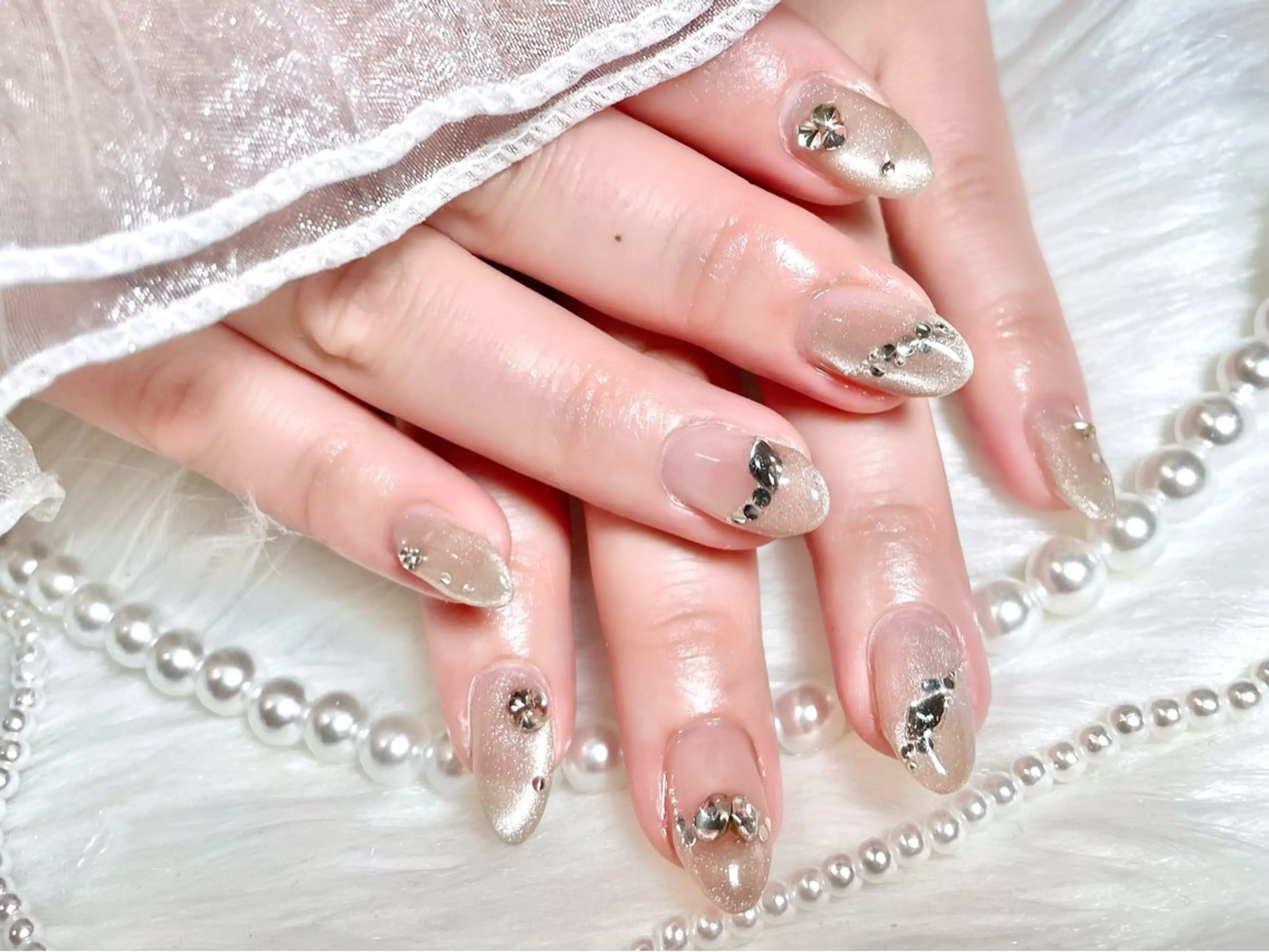 ネイル マグネットネイル ワンホンネイル ハンドネイル ゆりか ジョアアンジェ福島のネイルデザイン