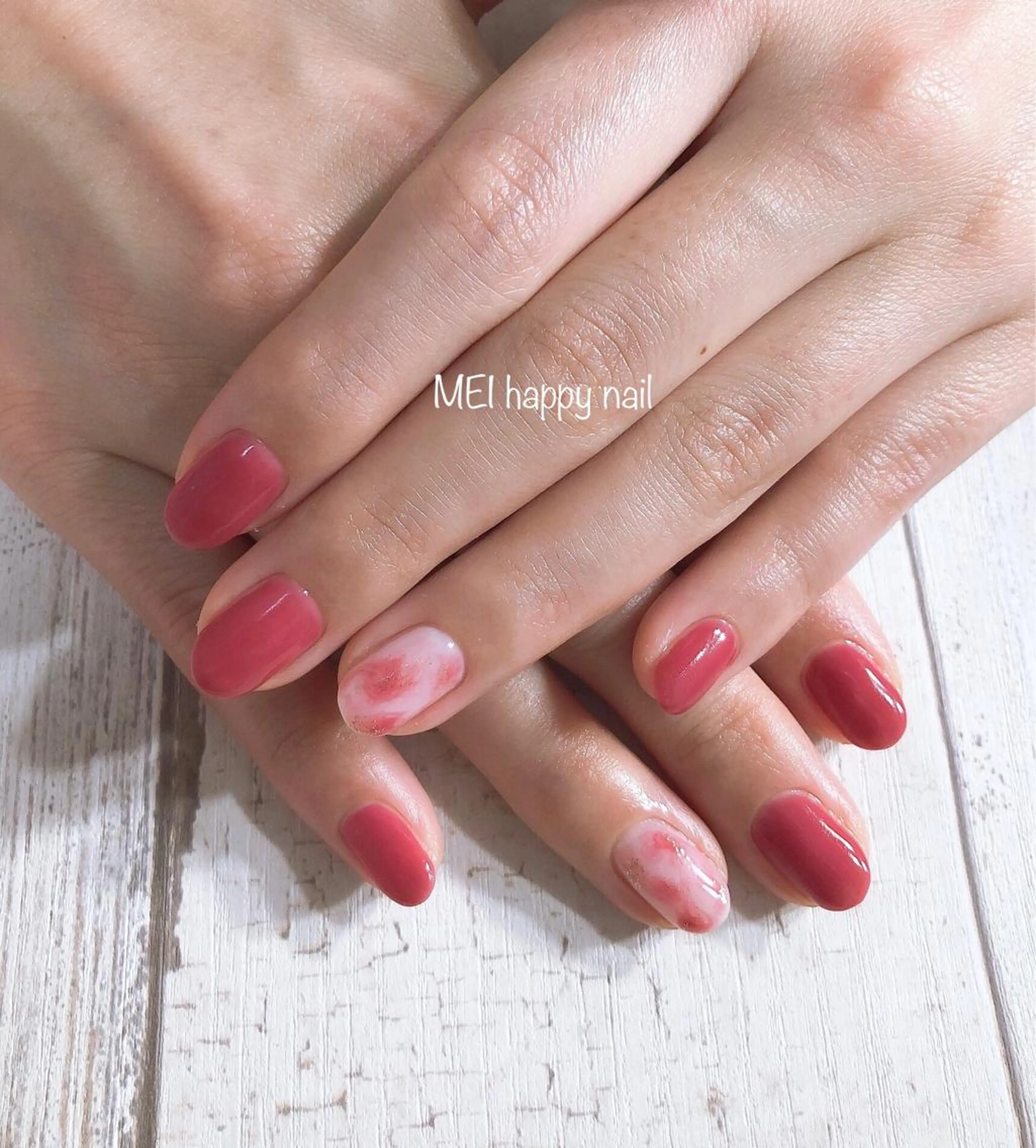 ネイル 北浦和 自爪育成ケアのネイルデザイン