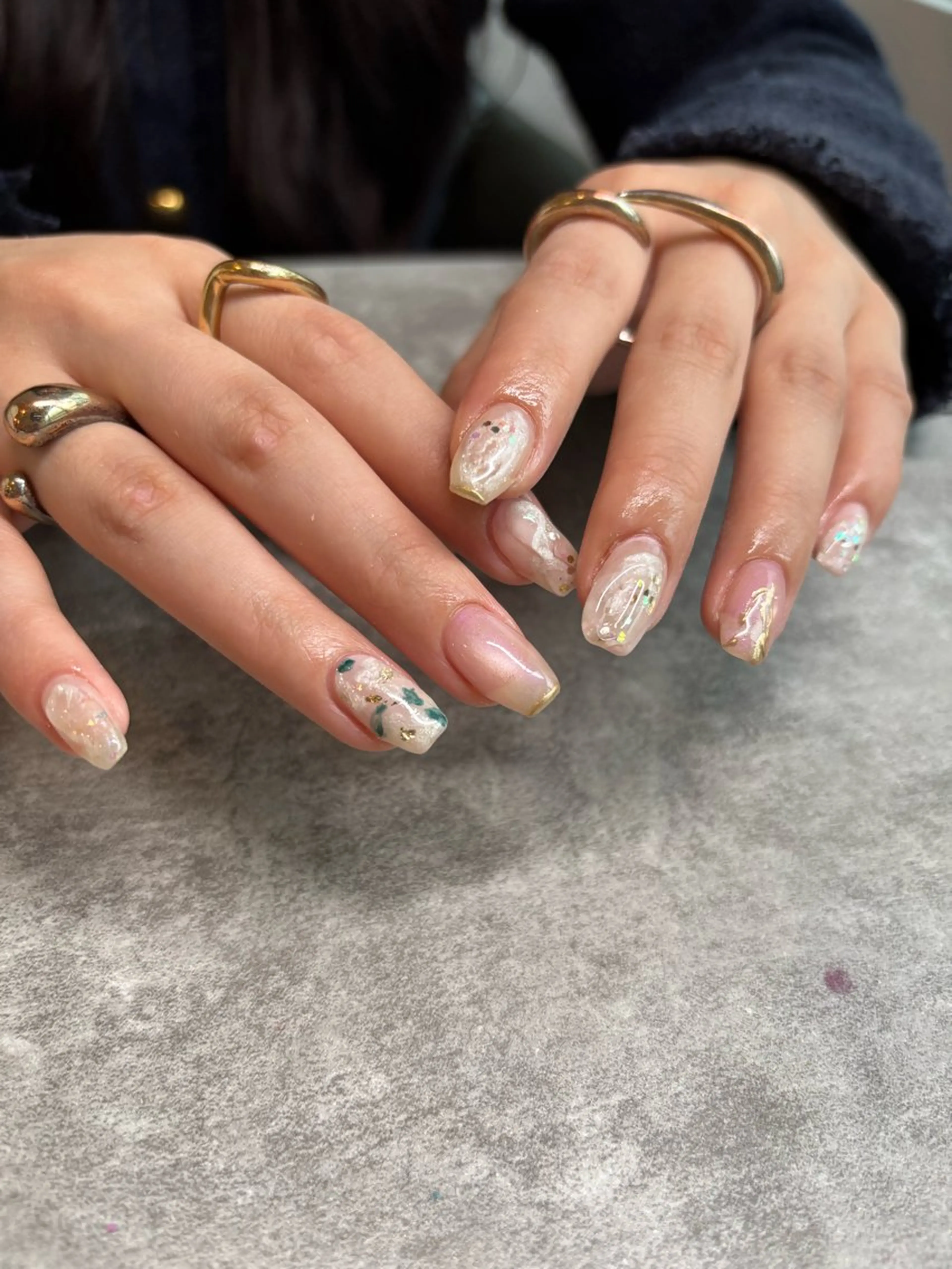 ネイル ニュアンスネイル 【新宿三丁目】 もえNoël🎨🤍のネイルデザイン