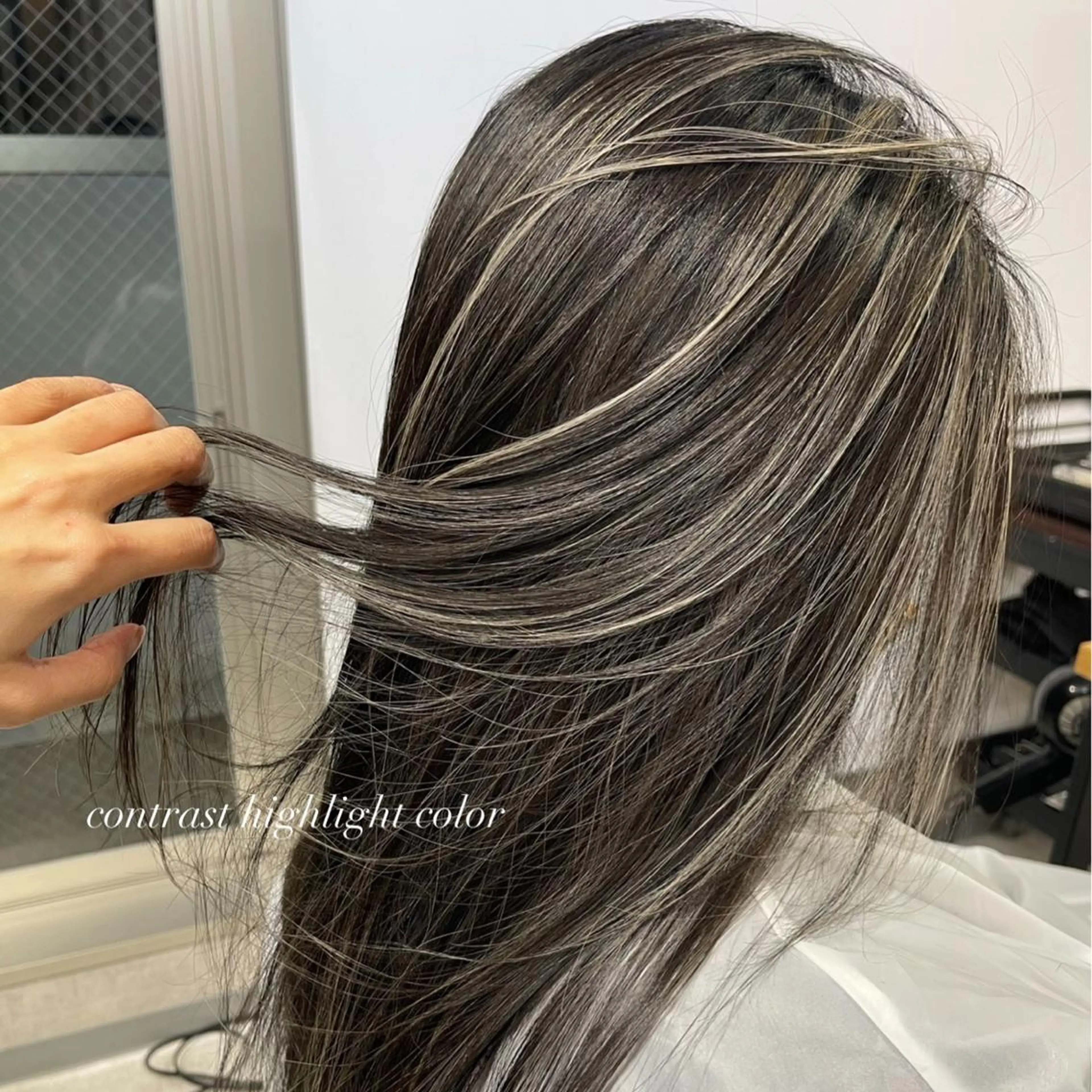 ロング カラー ヘアアレンジ ハイライトカラー ハイライト 松井那津子 /ハイライトブリーチのヘアスタイル