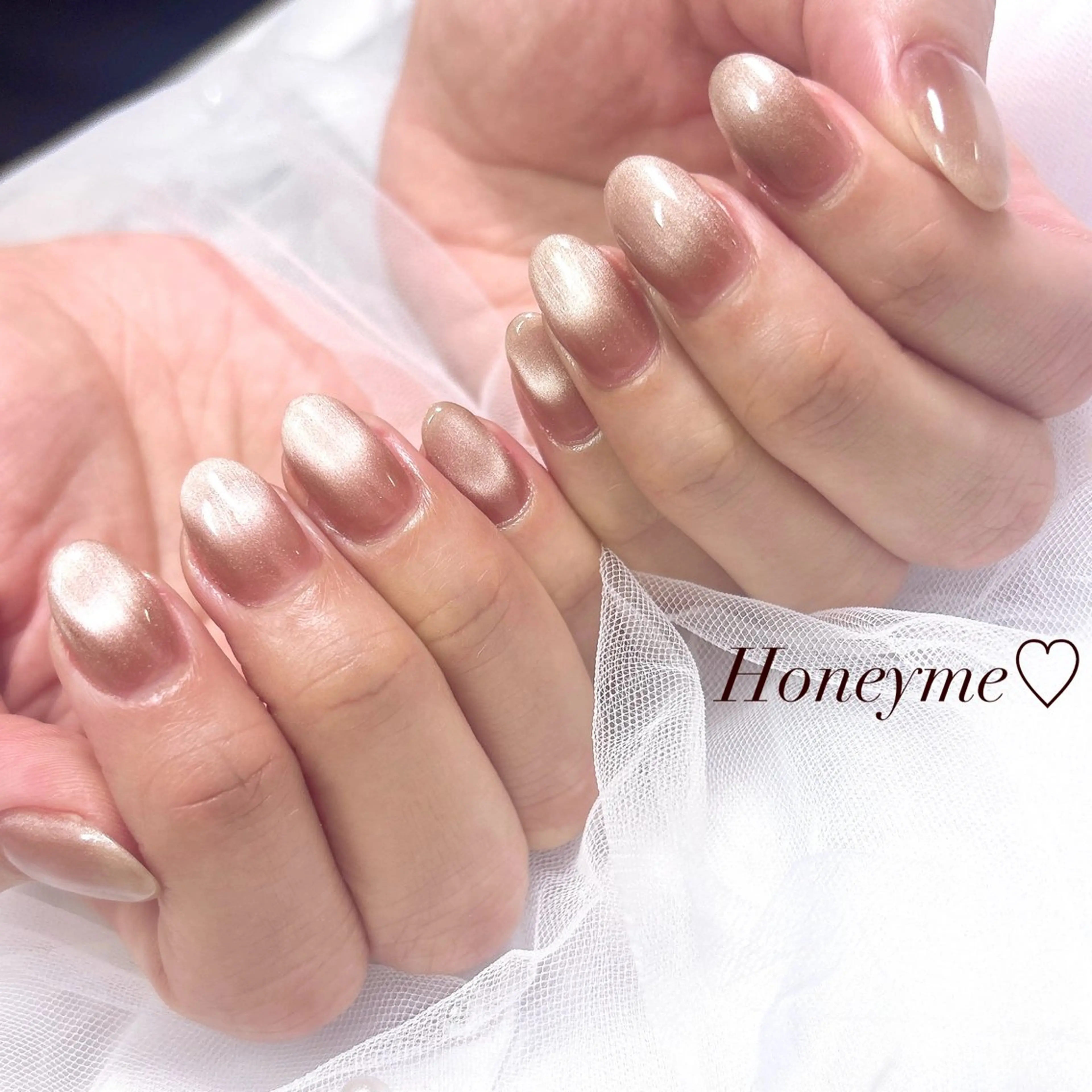 ネイル ハンドネイル Honey me ❁⃘*.ﾟのネイルデザイン