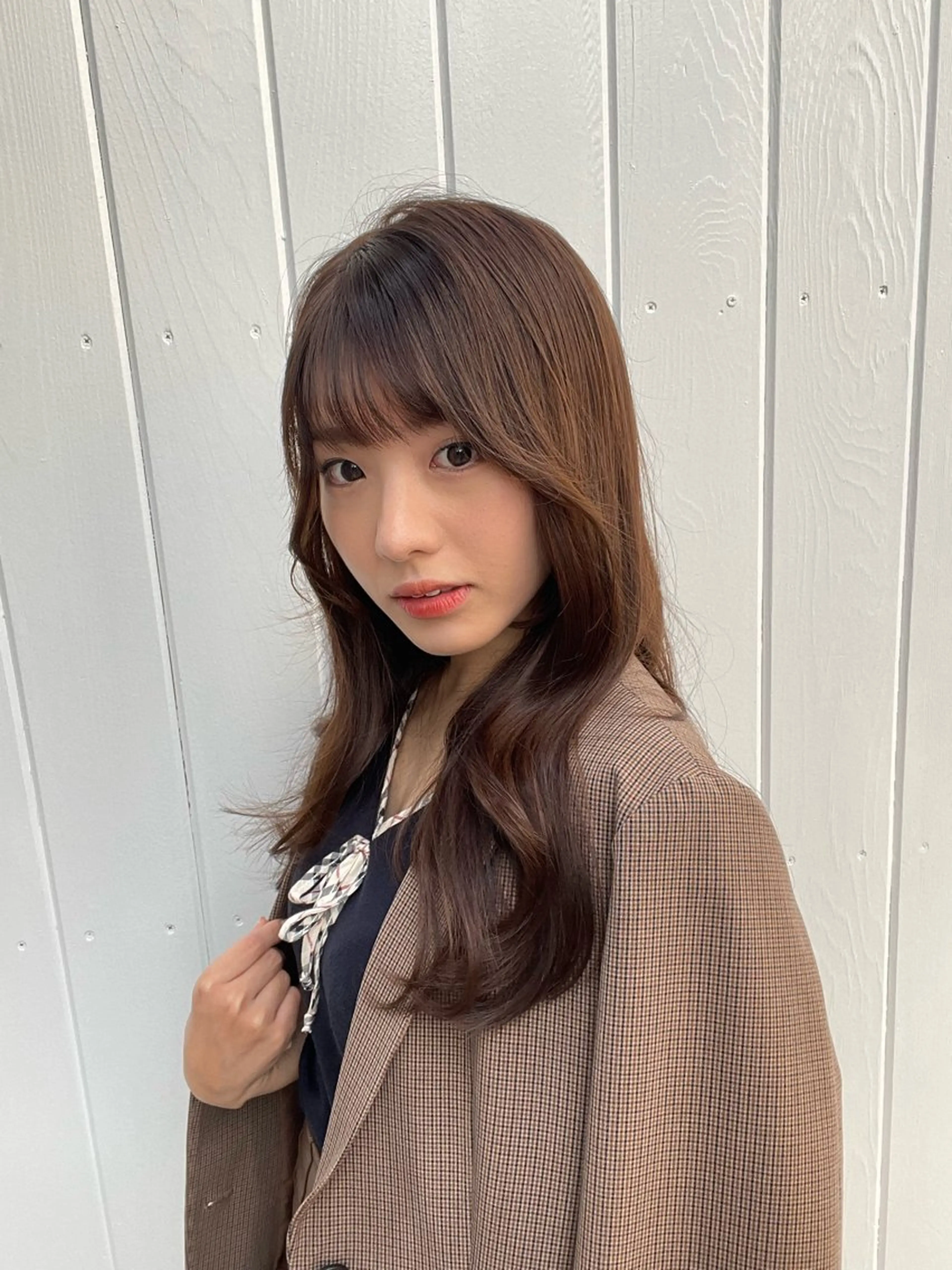 ロング カラー ブリーチ 透明感カラー 韓国風ヘア レイヤーカット トリートメント 💐宮坂 歩💐のヘアスタイル