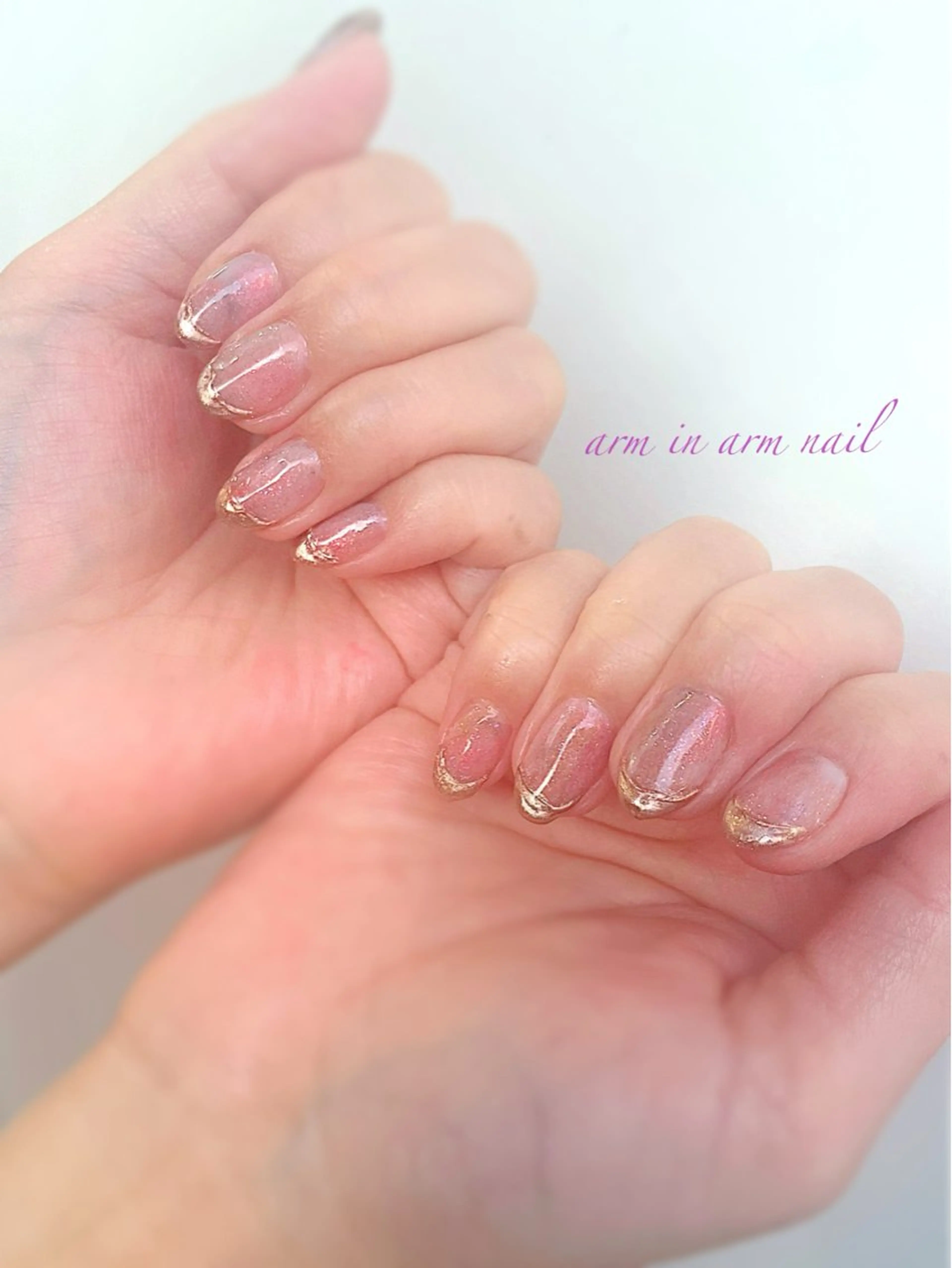 ネイル arm in arm ︎✿Yamamotoのマツエク・マツパデザイン