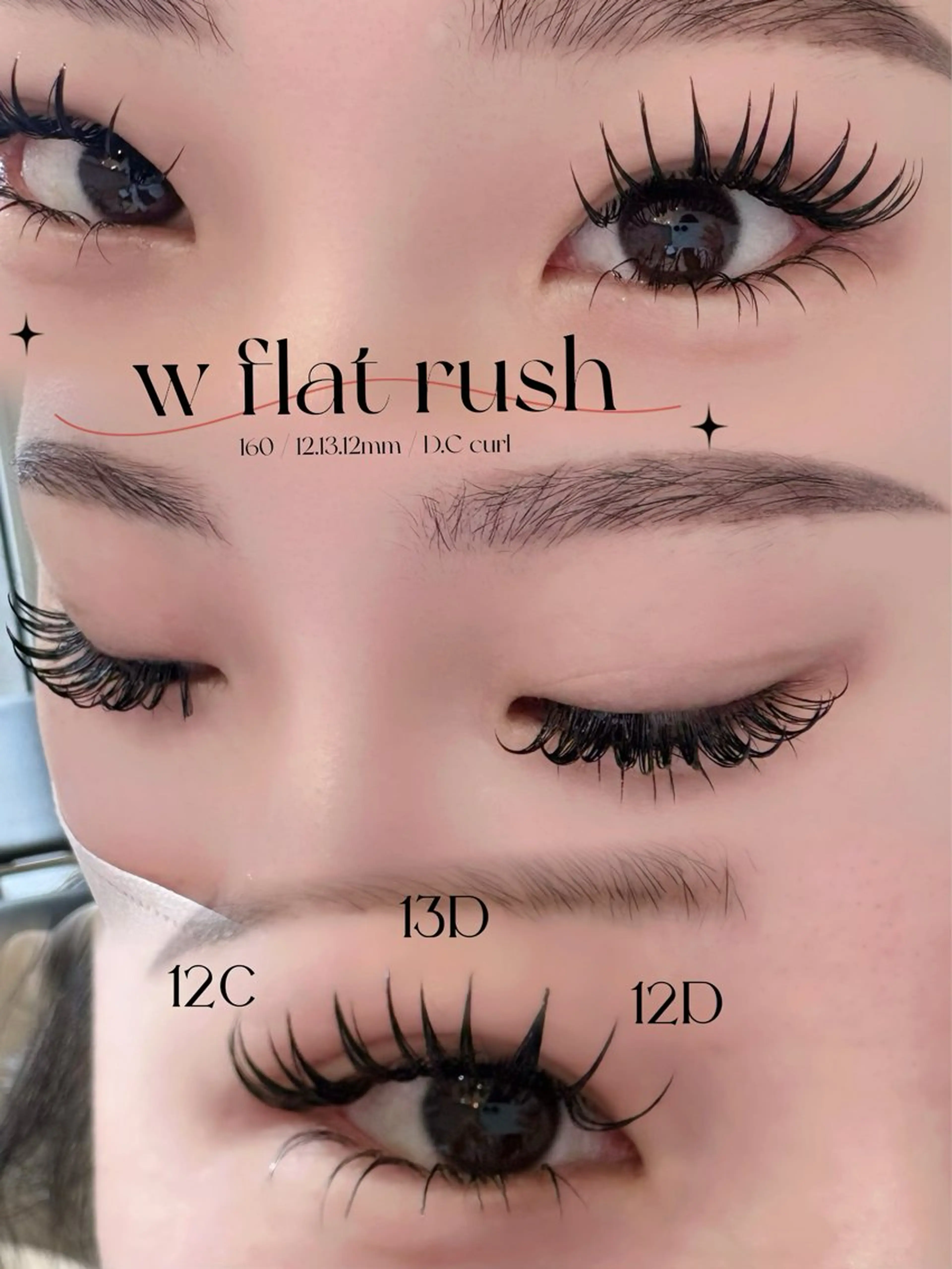 マツエク・マツパ 付け放題 フラットラッシュ CLULUN倉敷店 kawate🌵のマツエク・マツパデザイン