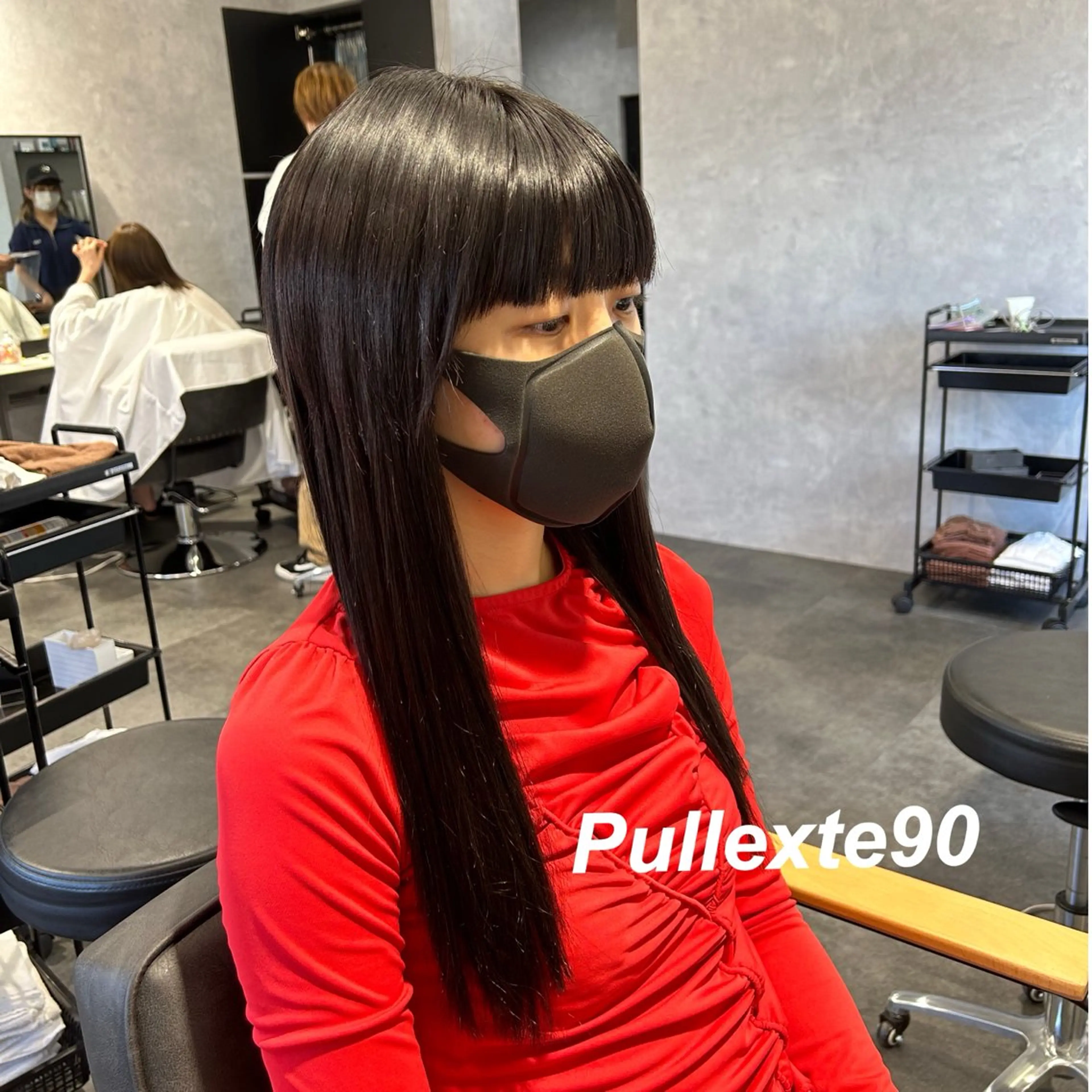 ロング プルエクステ エクステ ロング エクステ プルエクステ/インナ ーカラー🦊はるなのヘアスタイル