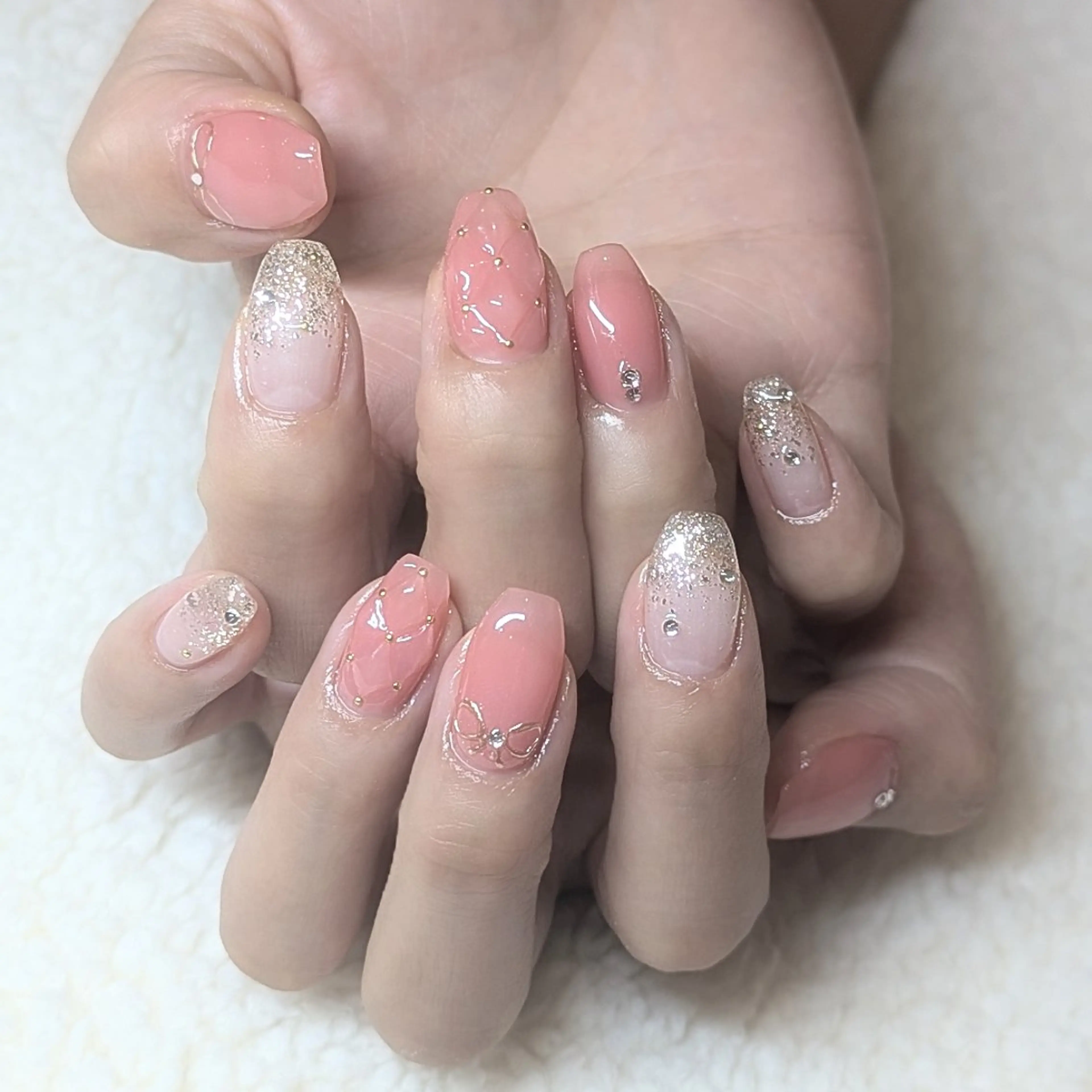 🧡リピーター様🧡💅持ち込みアート💅4週間以内当店付替オフ無料¥7640💅の写真
