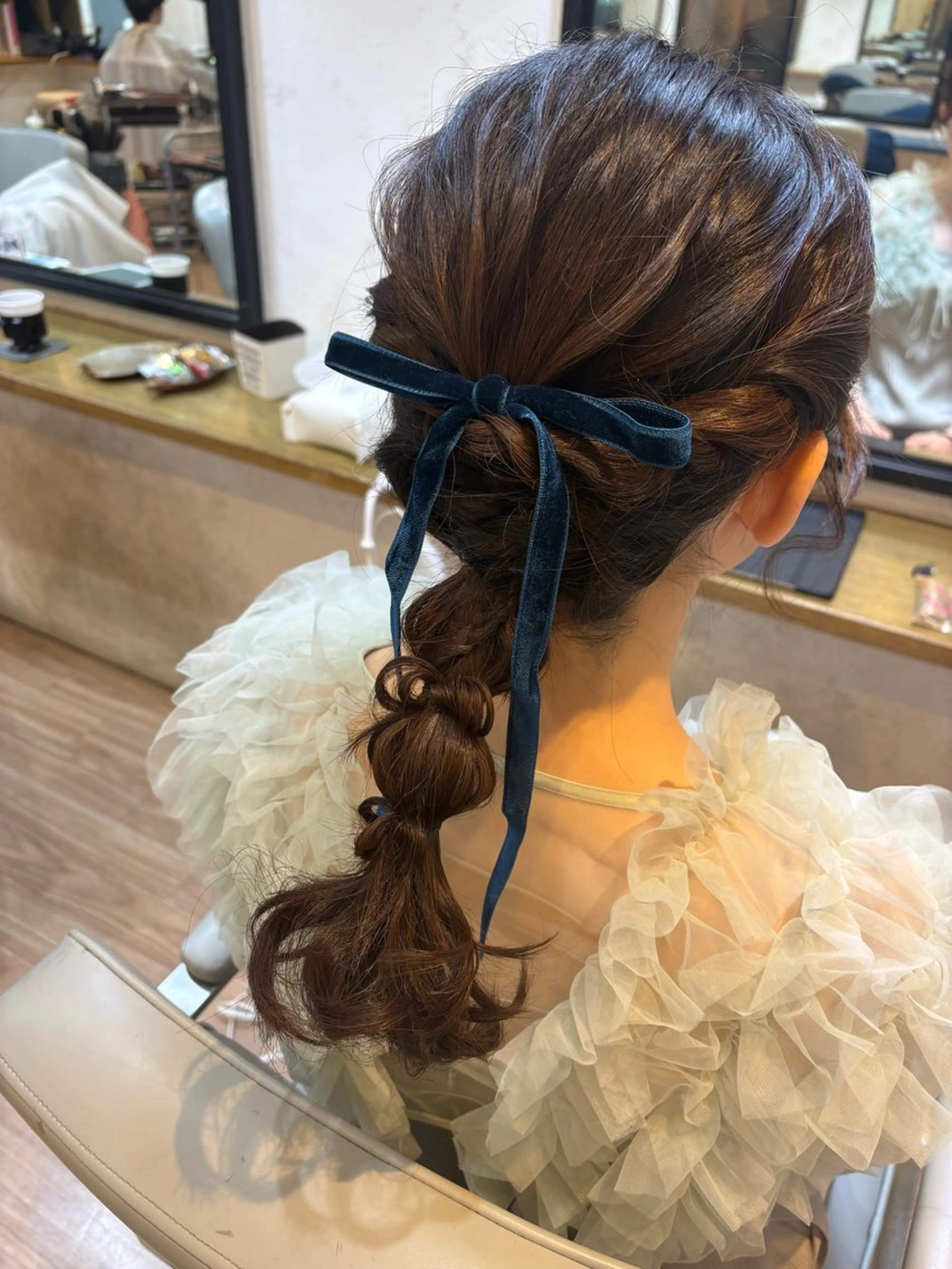 ヘアアレンジ ヘアセット 韓国ヘアー🇰🇷 MIWAのヘアスタイル