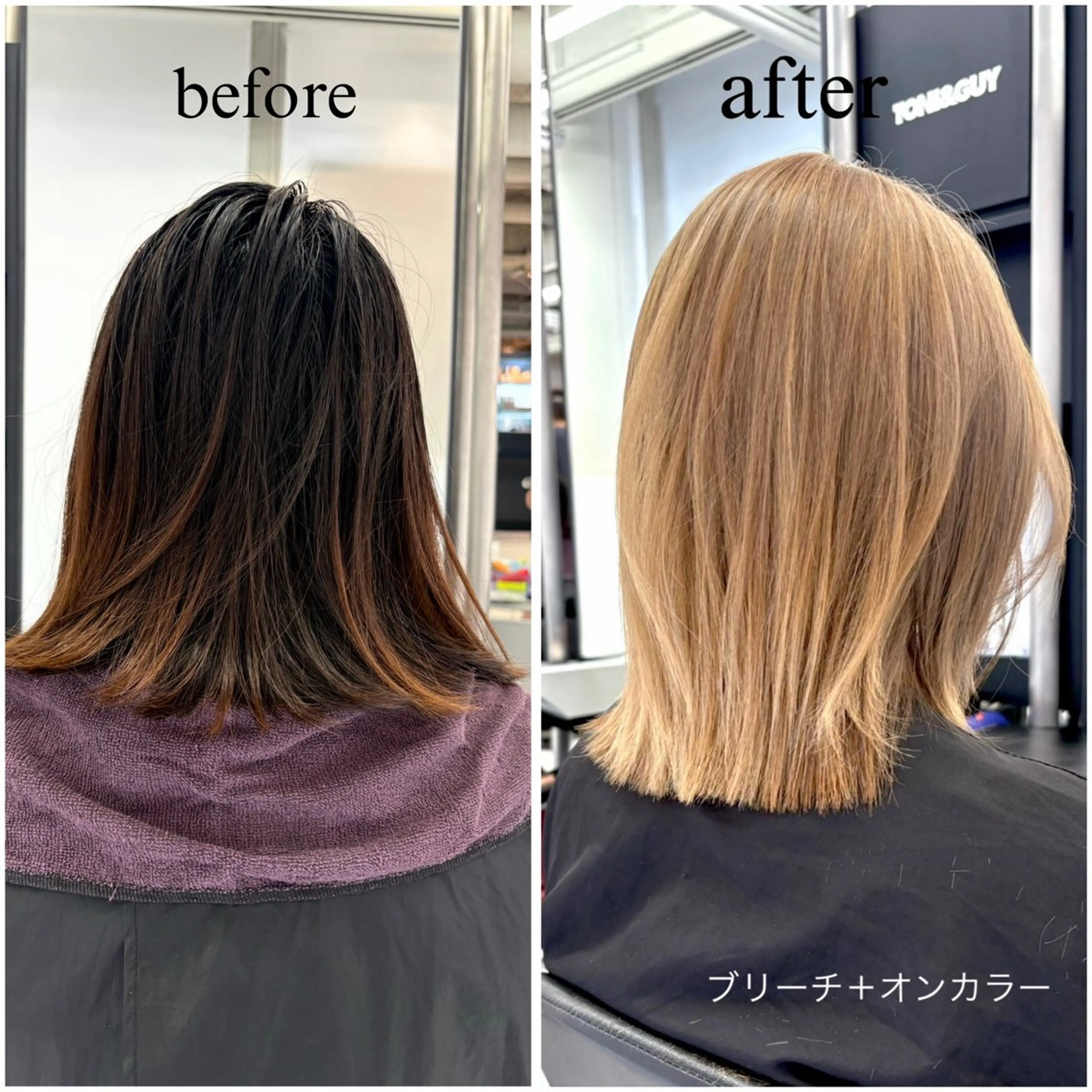 ミディアム カラー ブリーチ 透明感カラー 無料カットモデル募集 /　 Juanのヘアスタイル