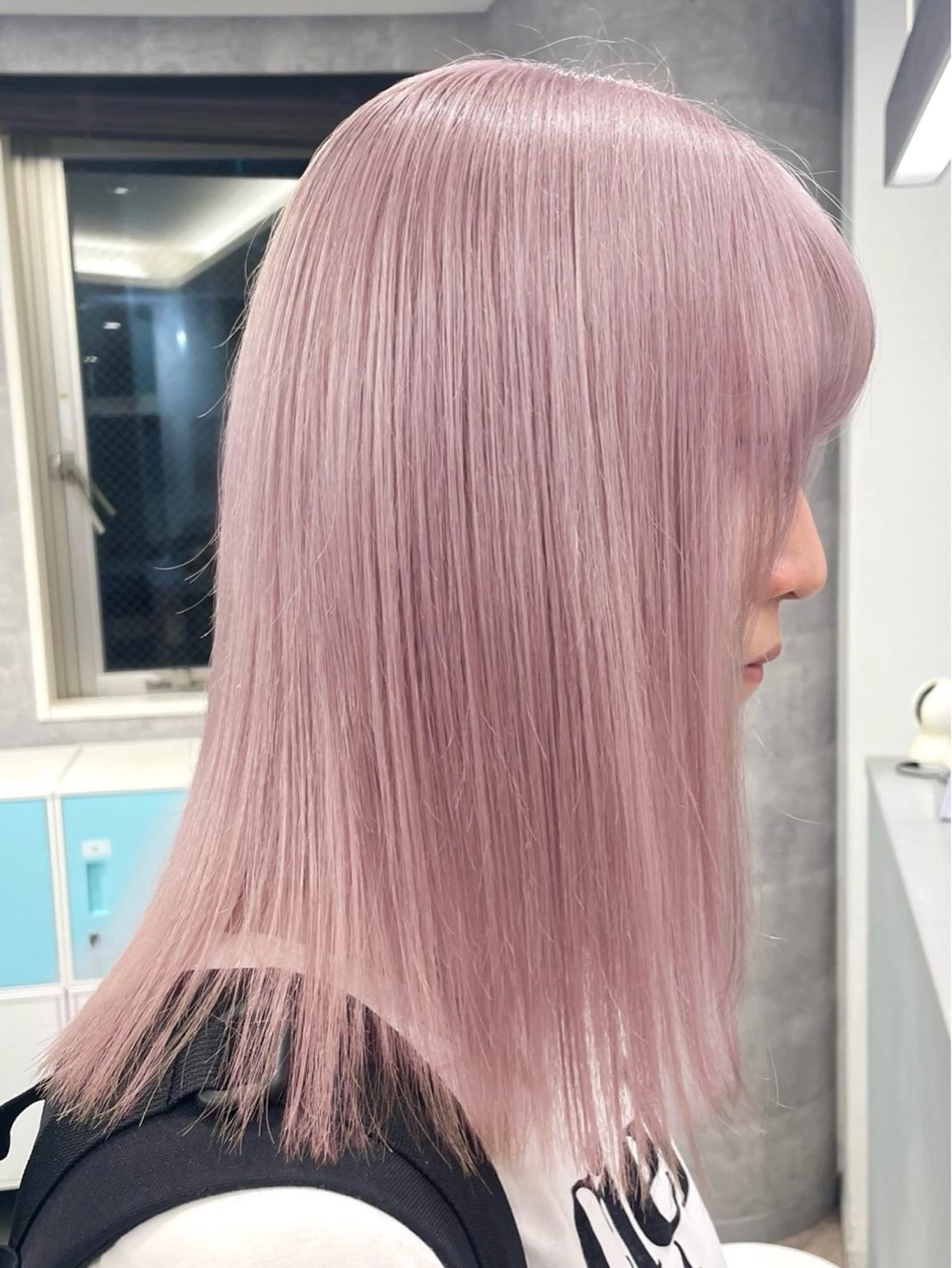 セミロング ヘアカラー トリートメント ♡似合わせハイトーン ♡maiのヘアスタイル