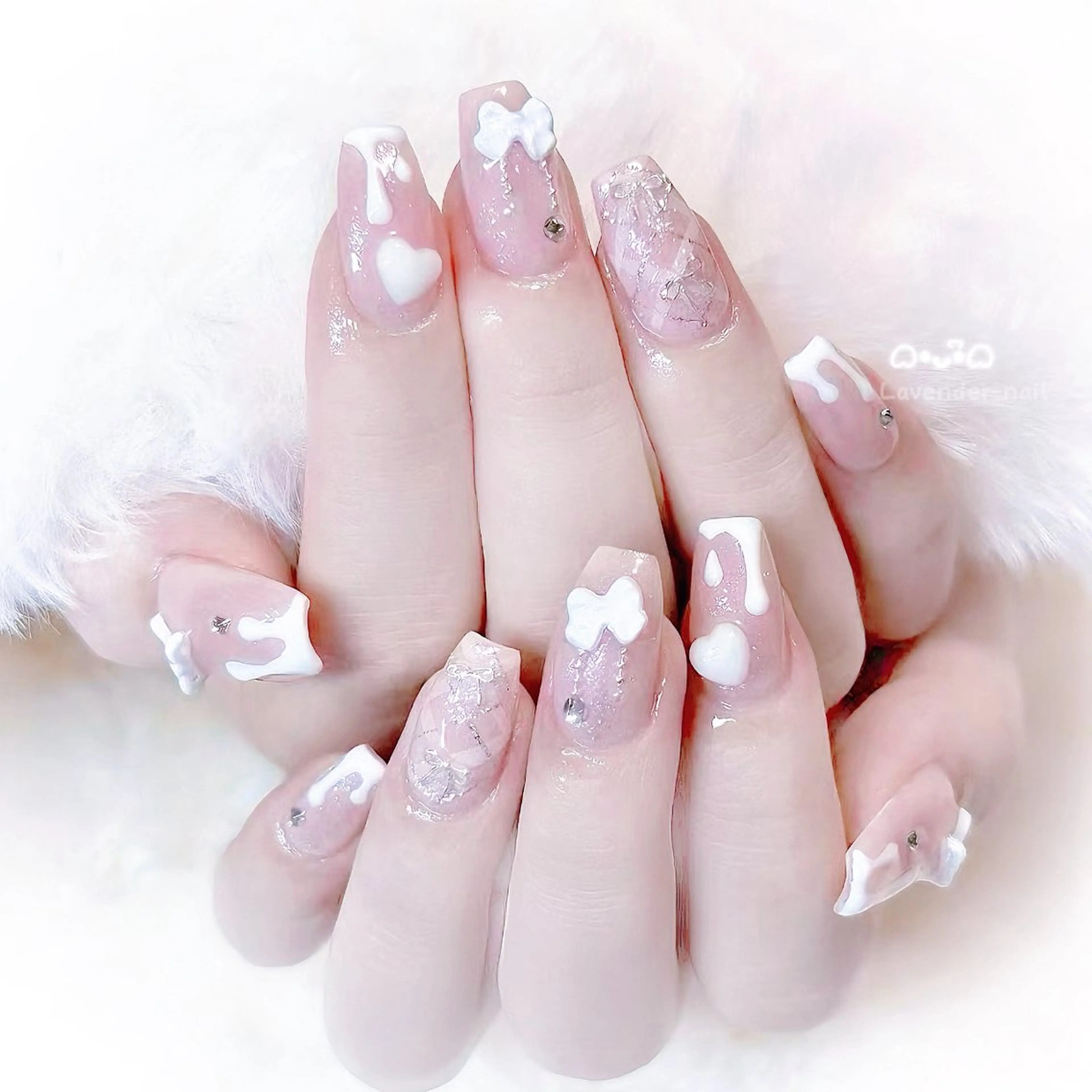 ネイル ハンドネイル Lavender nail·北18条のネイルデザイン