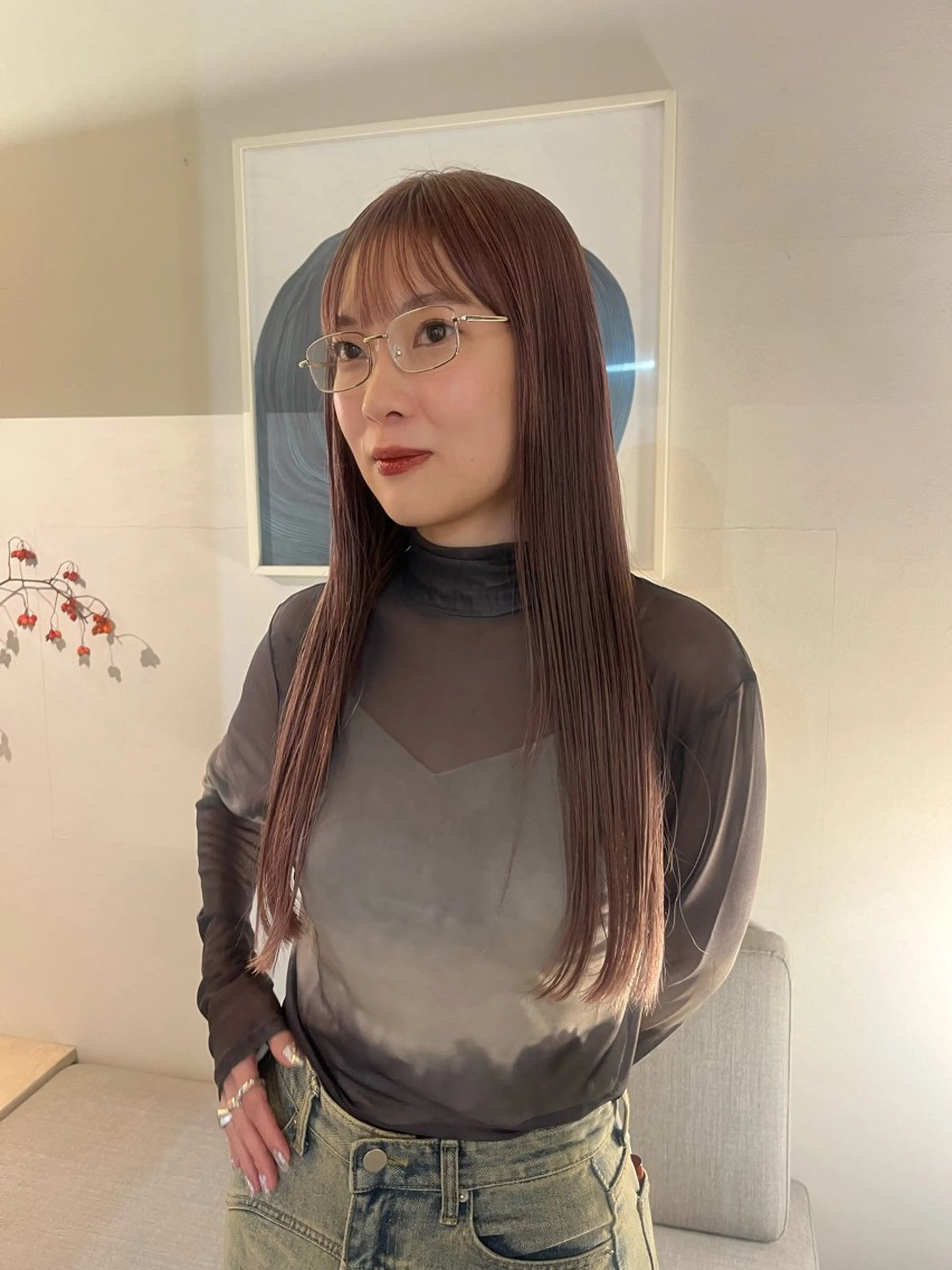 カラー ヘアカラー yoshihama sumireのヘアスタイル