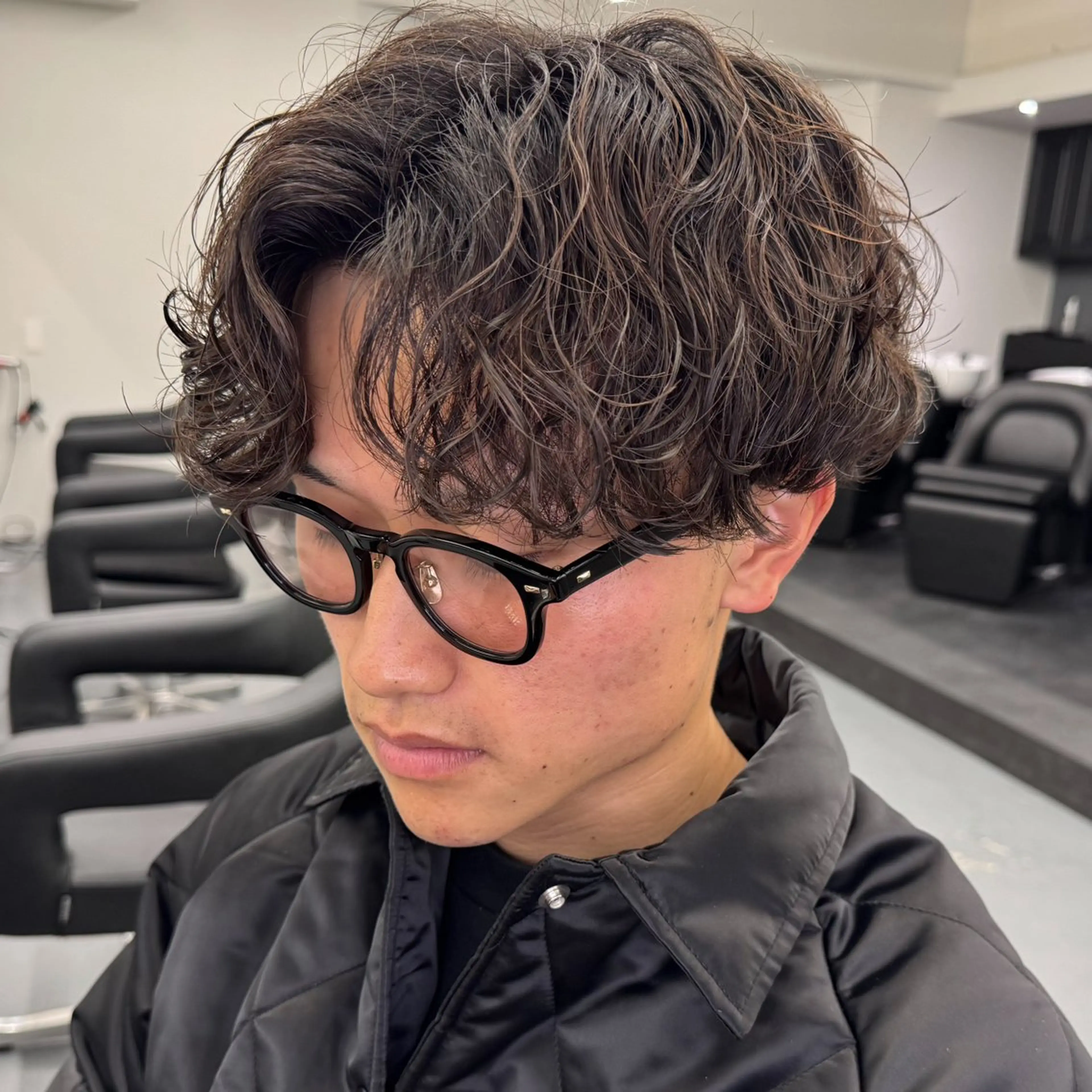 ショート パーマ メンズ カット パーマ トリートメント メンズパーマの人 KAZUのヘアスタイル