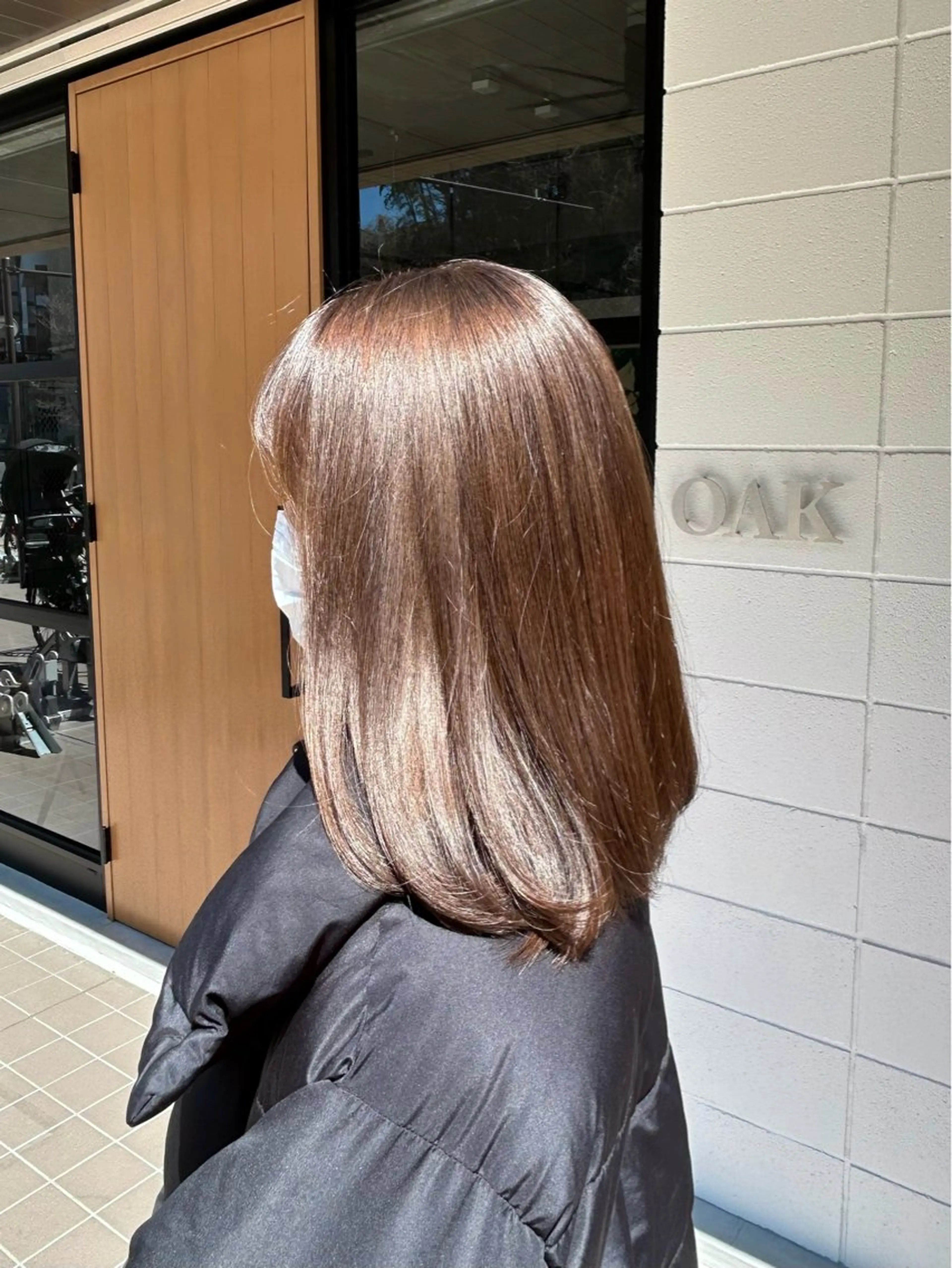 ミディアム カラー ブリーチ ブラウンカラー 透明感カラー ヘアカラー OAK溝の口 天使の輪👑YUKIのヘアスタイル