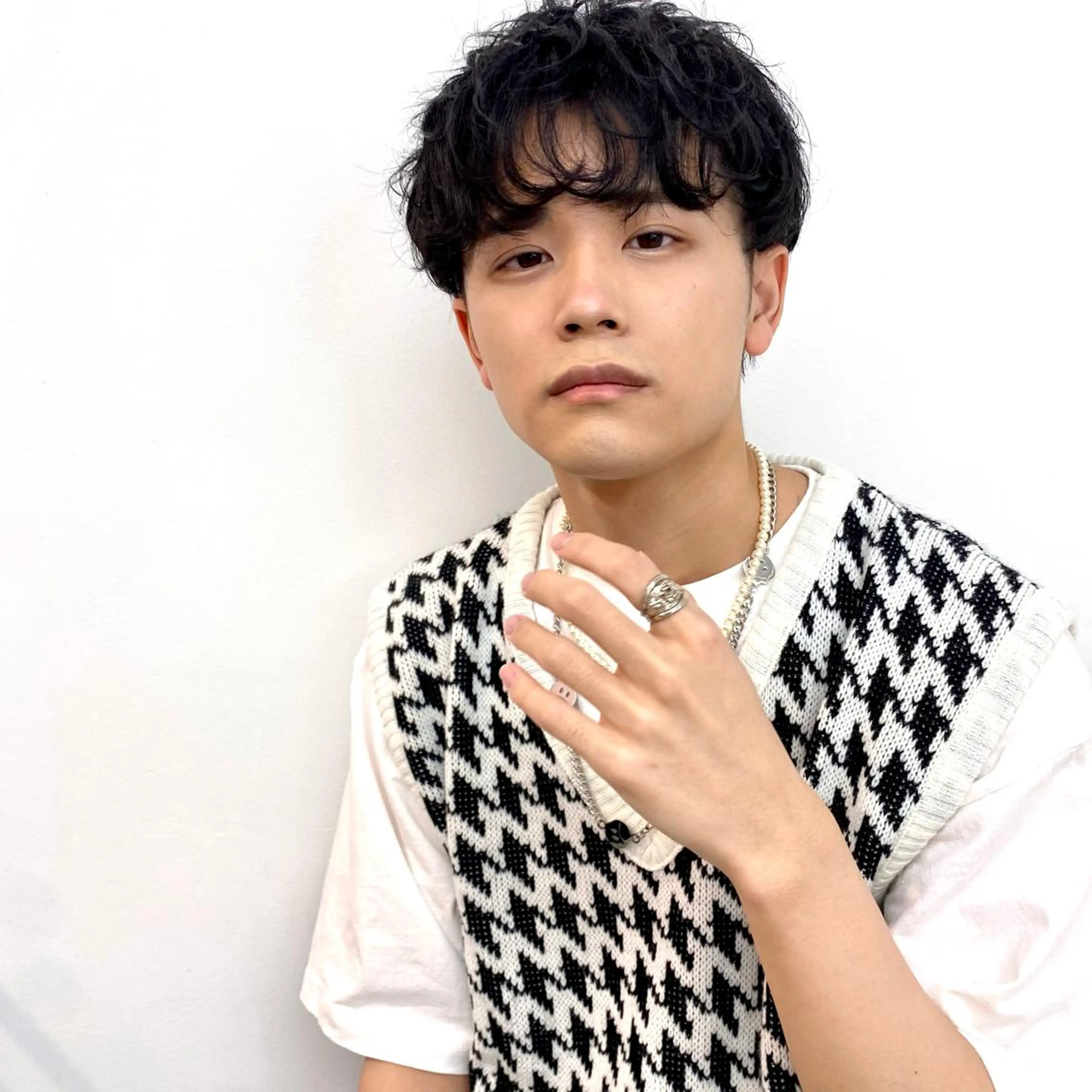 パーマ メンズ カット パーマ .Hallis所属・🔥メンズ特化🔥 永瀬椋のヘアスタイル