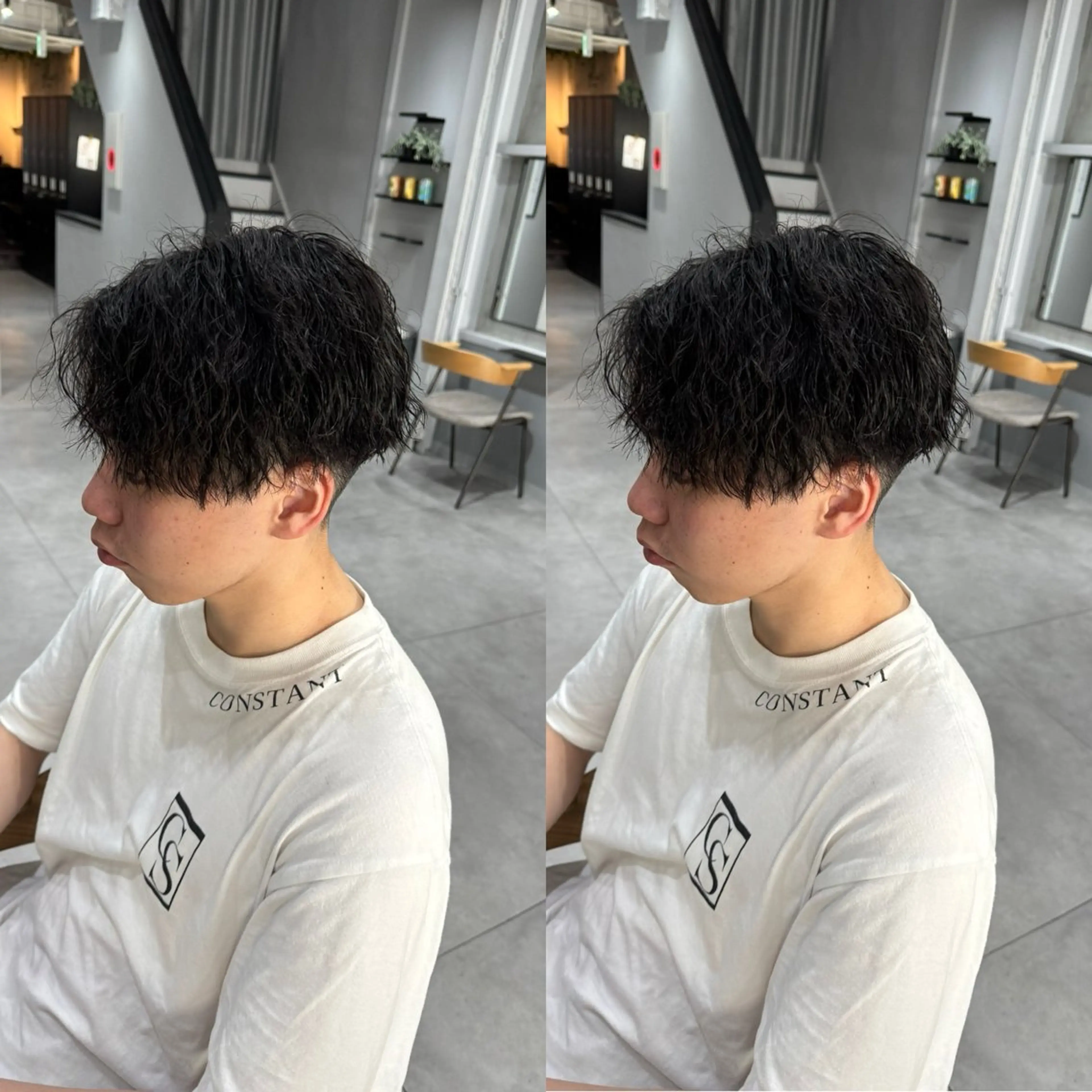 パーマ メンズ カット センターパート /植田のヘアスタイル