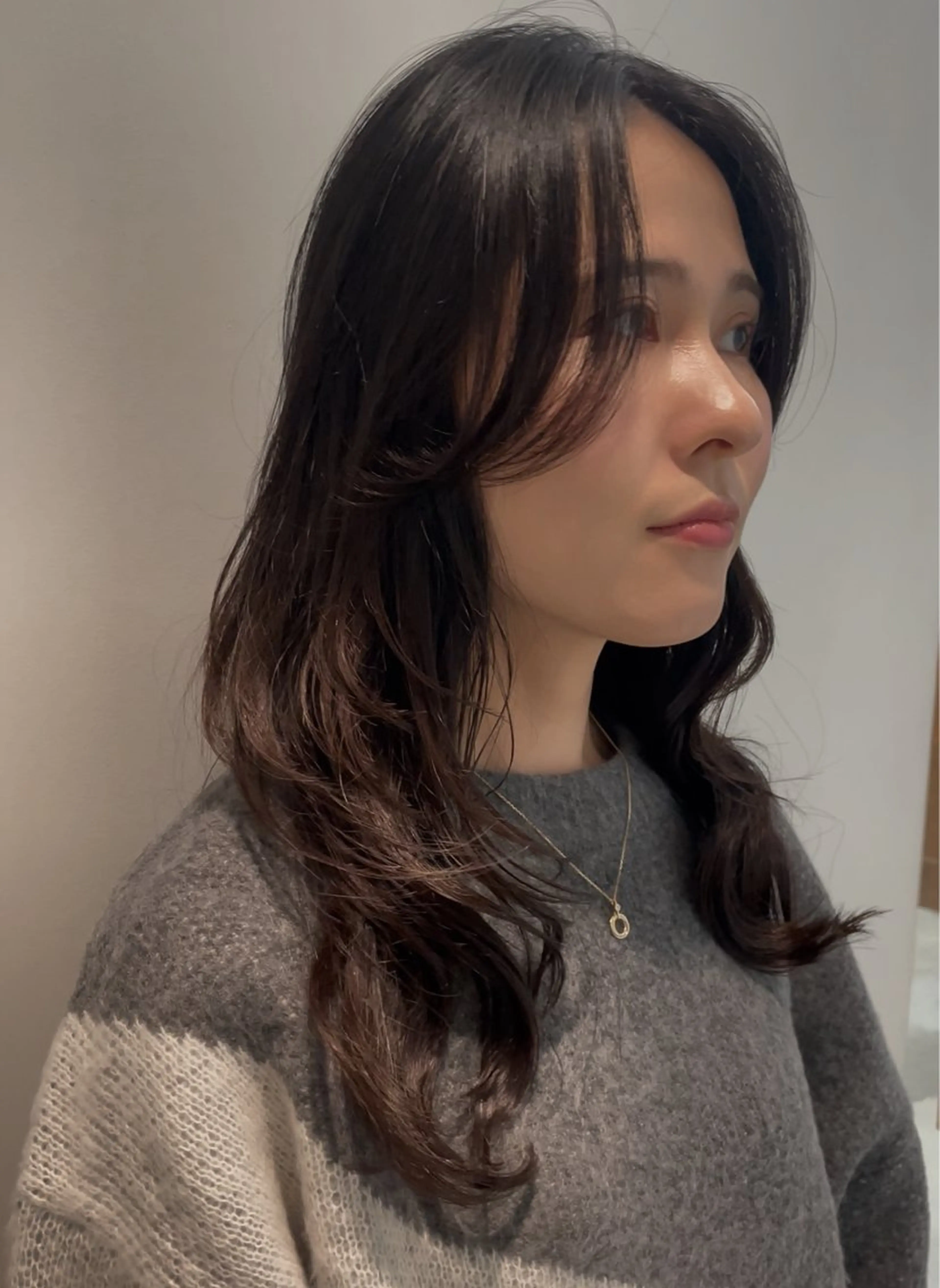 ロング カット パーマ トリートメント レイヤー/デジパ SAKIのヘアスタイル
