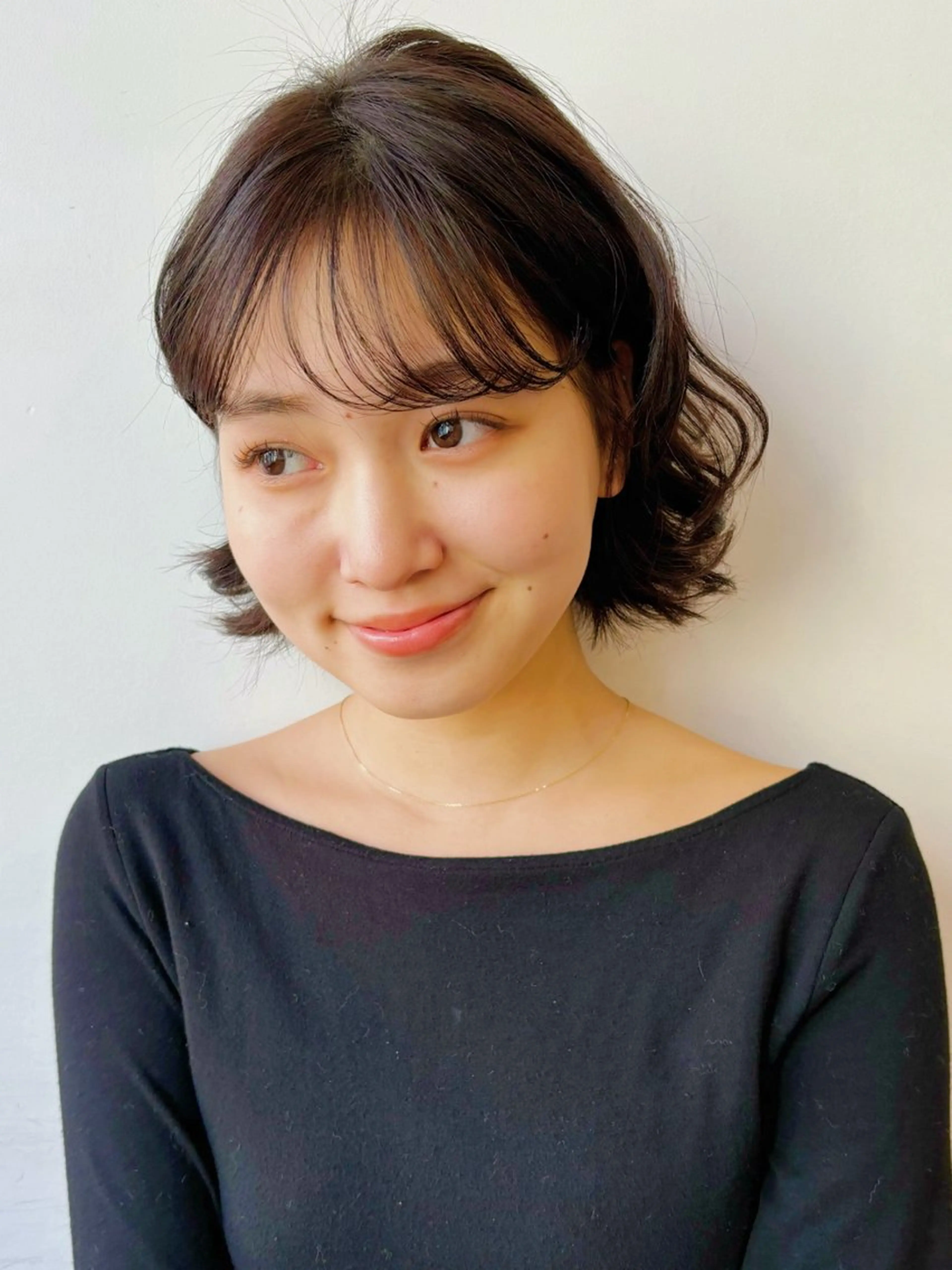 パーマ ニュアンスパーマ カット パーマ トリートメント ボブ/ミディアム 親しみやすさ/さくらのヘアスタイル