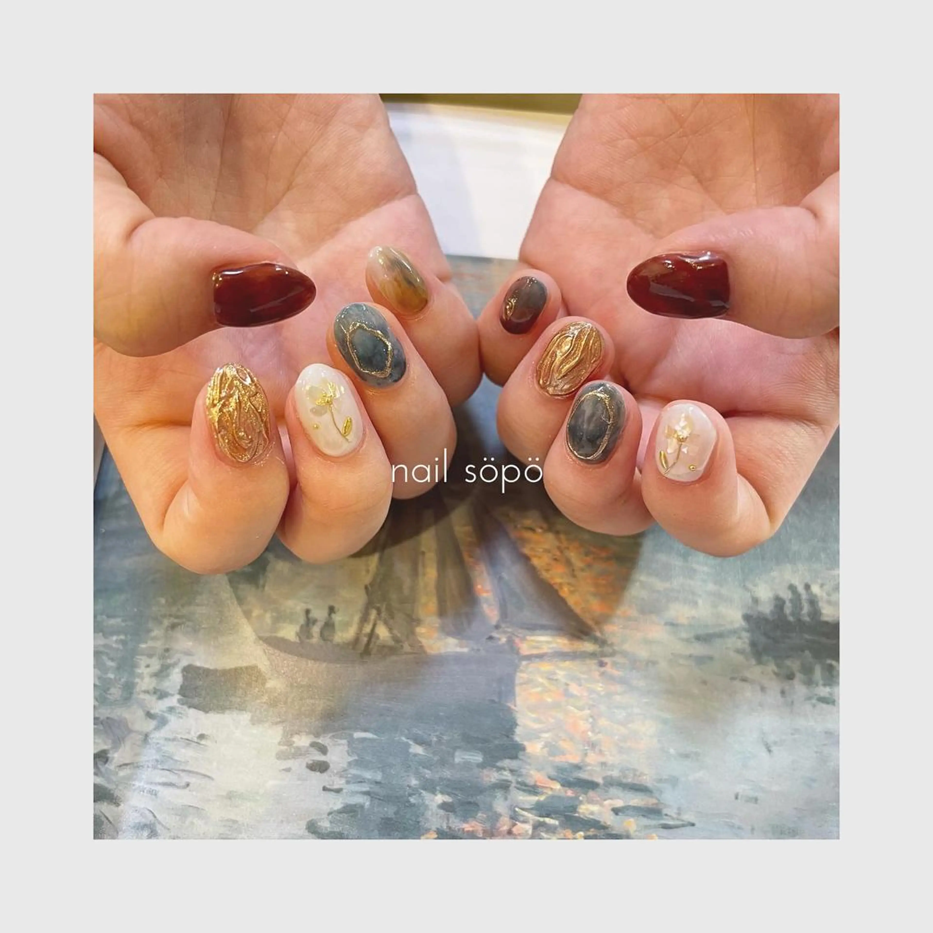 ネイル 自由が丘✳︎奥沢 nail söpöのネイルデザイン