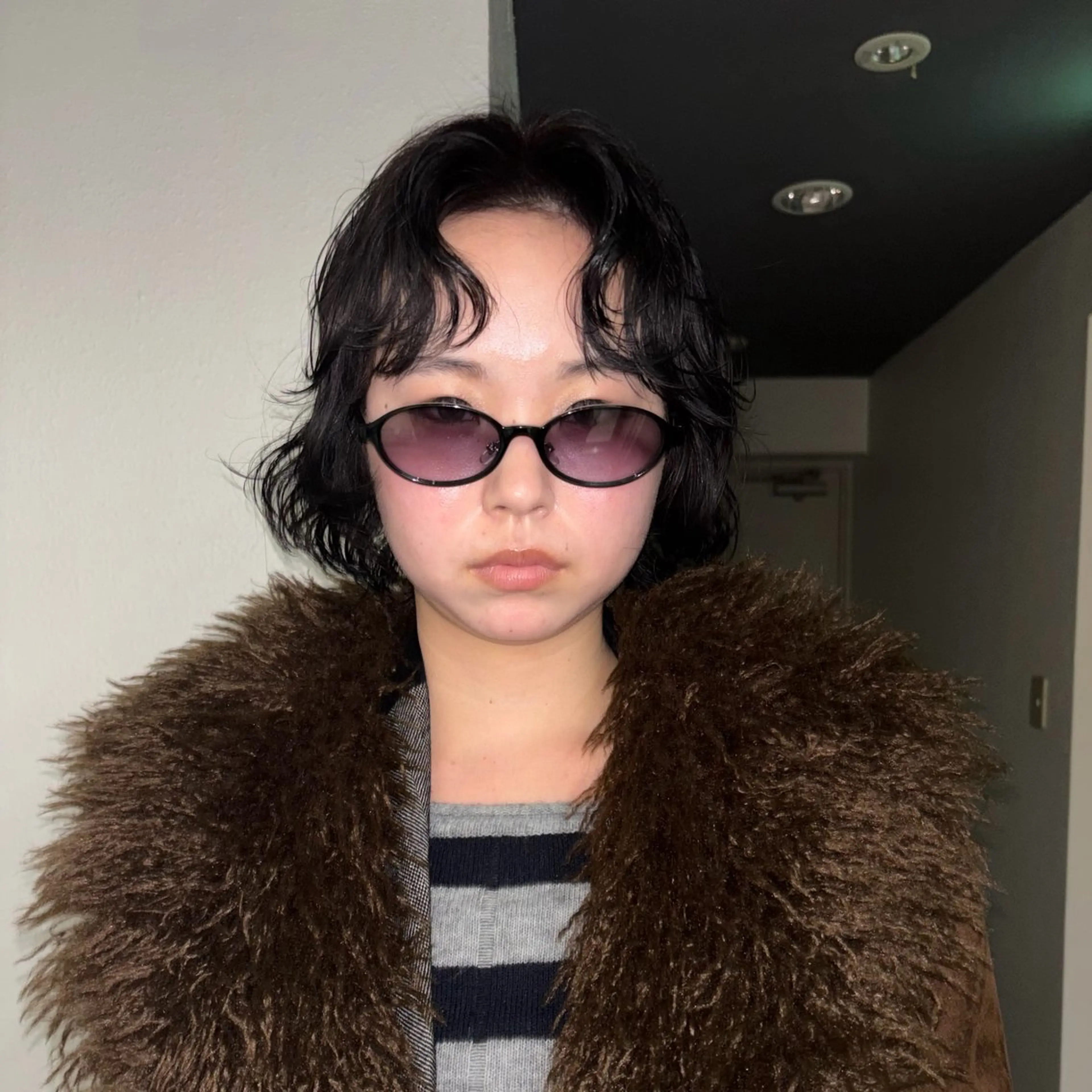 ショート カラー パーマ カット ヘアカラー パーマ トリートメント トレンドボブ /ミリヤのヘアスタイル